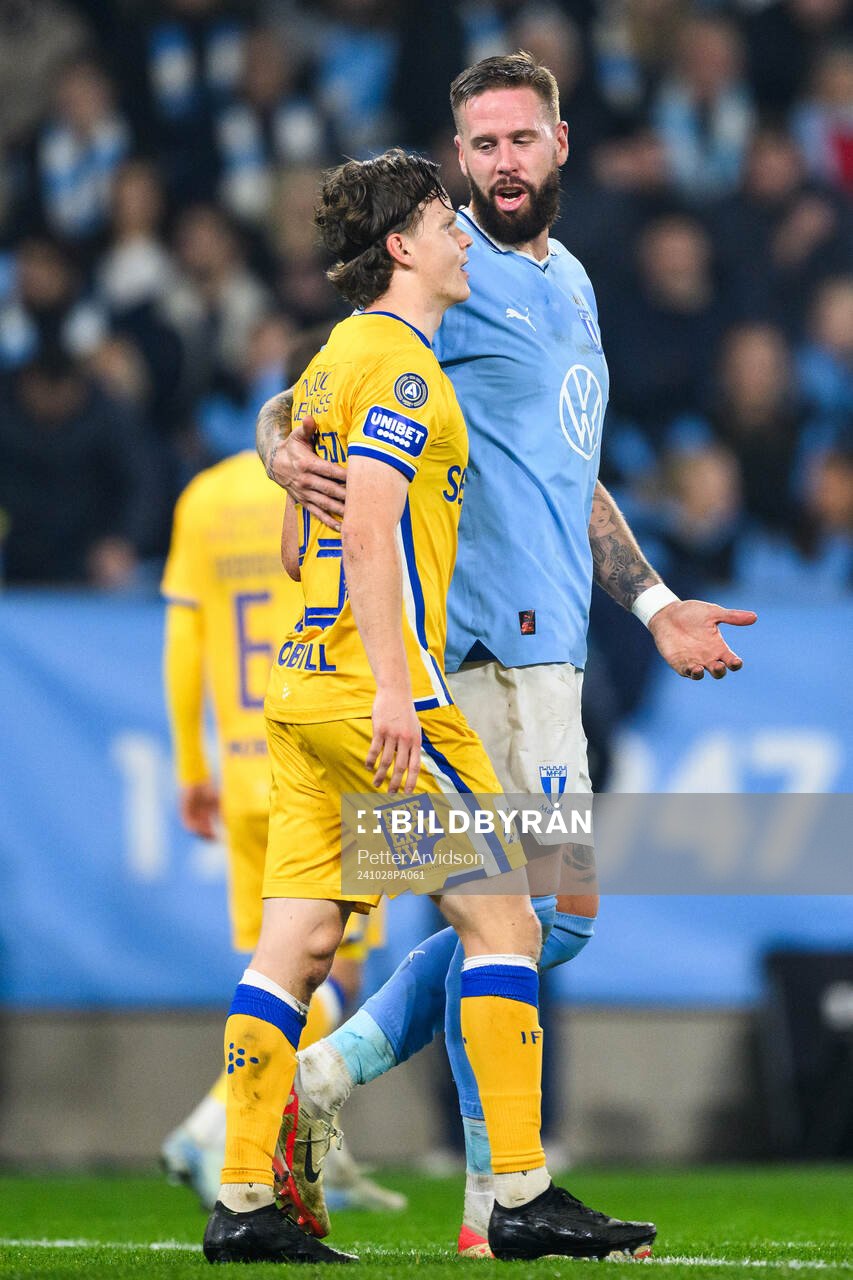 IFK Göteborgs Kolbeinn Thordarson och Malmö FFs Pontus