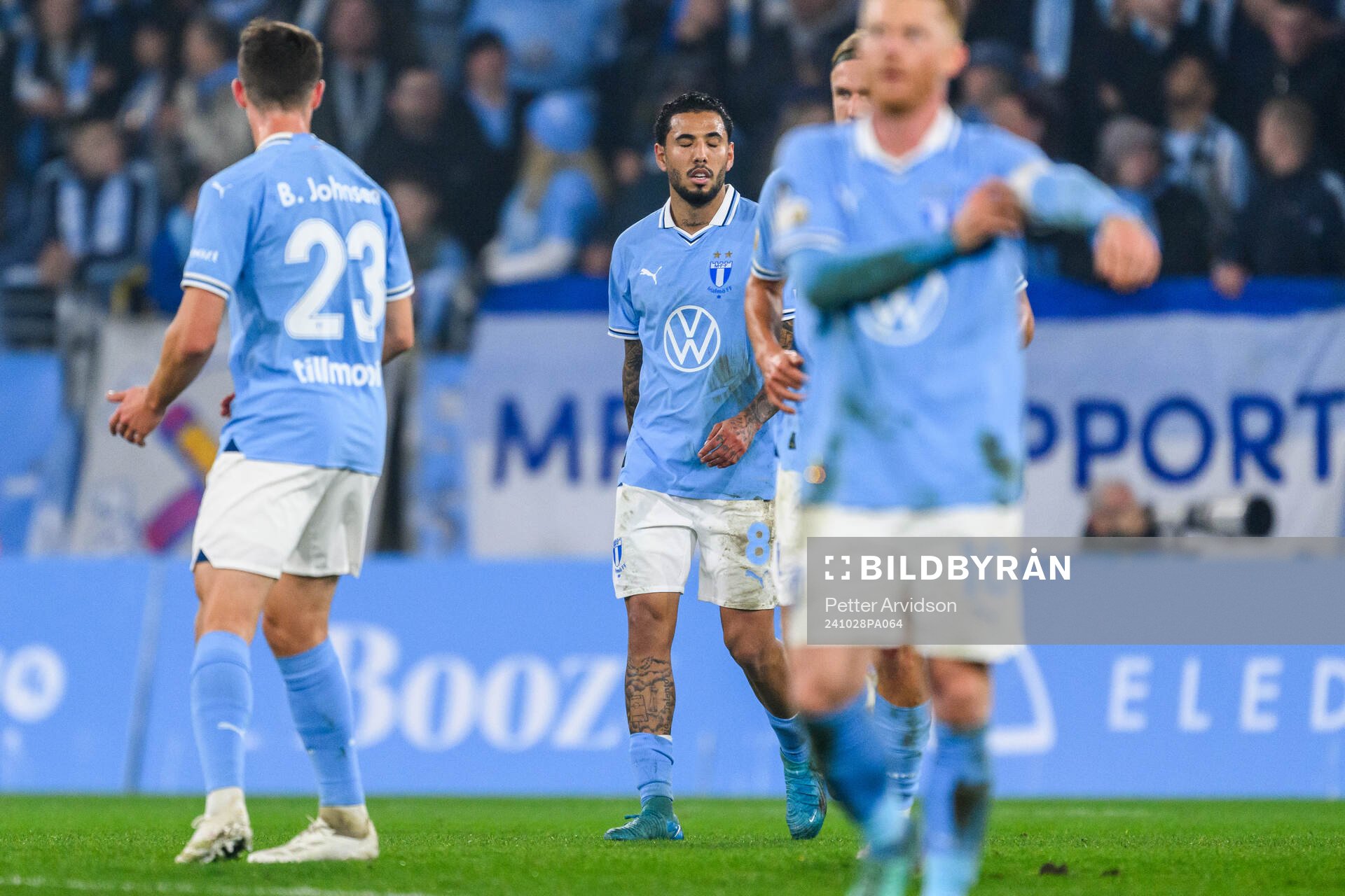 Malmö FFs Sergio Pena deppar