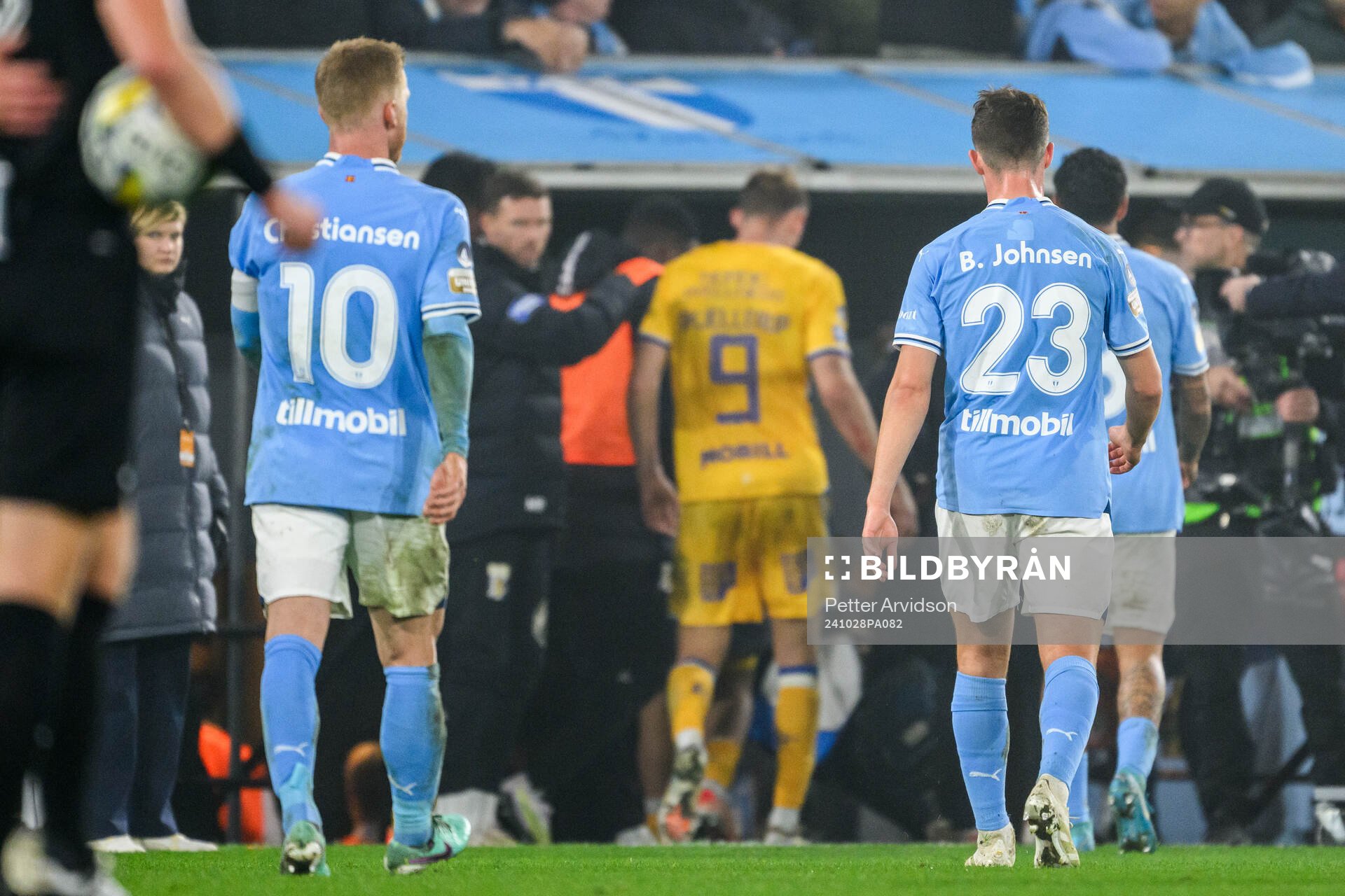 Malmö FFs Anders Christiansen och Lasse Berg Johnsen