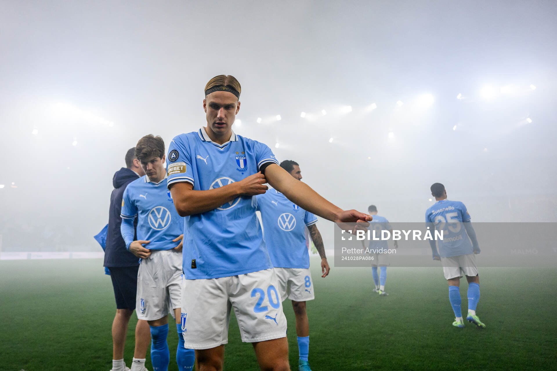 under fotbollsmatchen i Allsvenskan mellan Malmö FF och