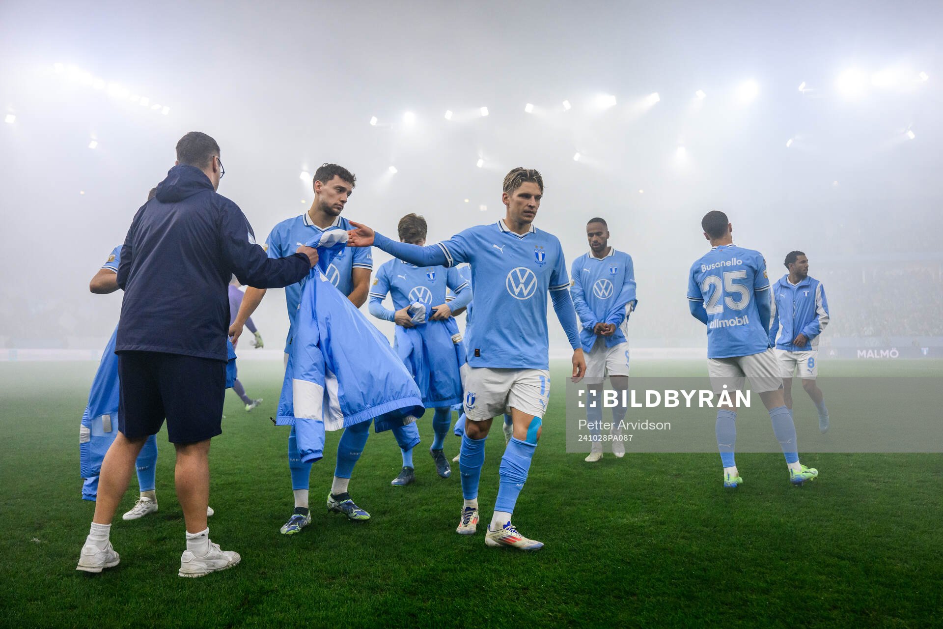 under fotbollsmatchen i Allsvenskan mellan Malmö FF och