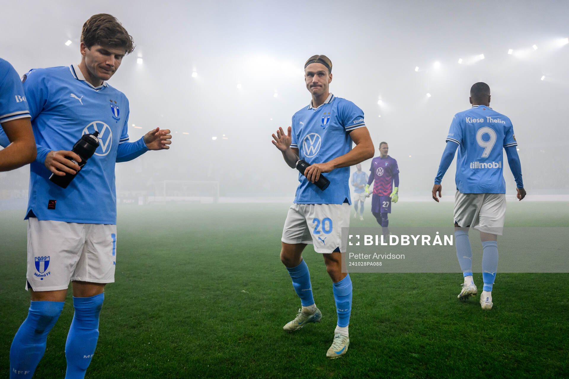 under fotbollsmatchen i Allsvenskan mellan Malmö FF och