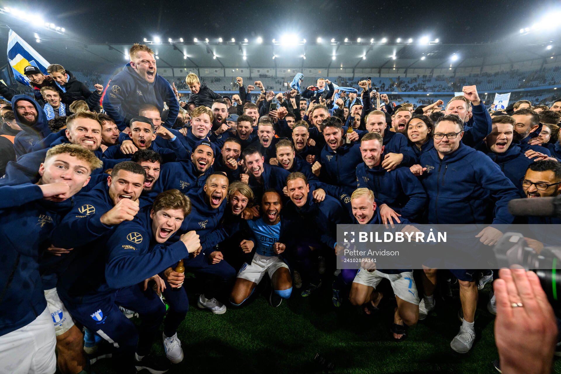 Malmö FFs spelare jublar