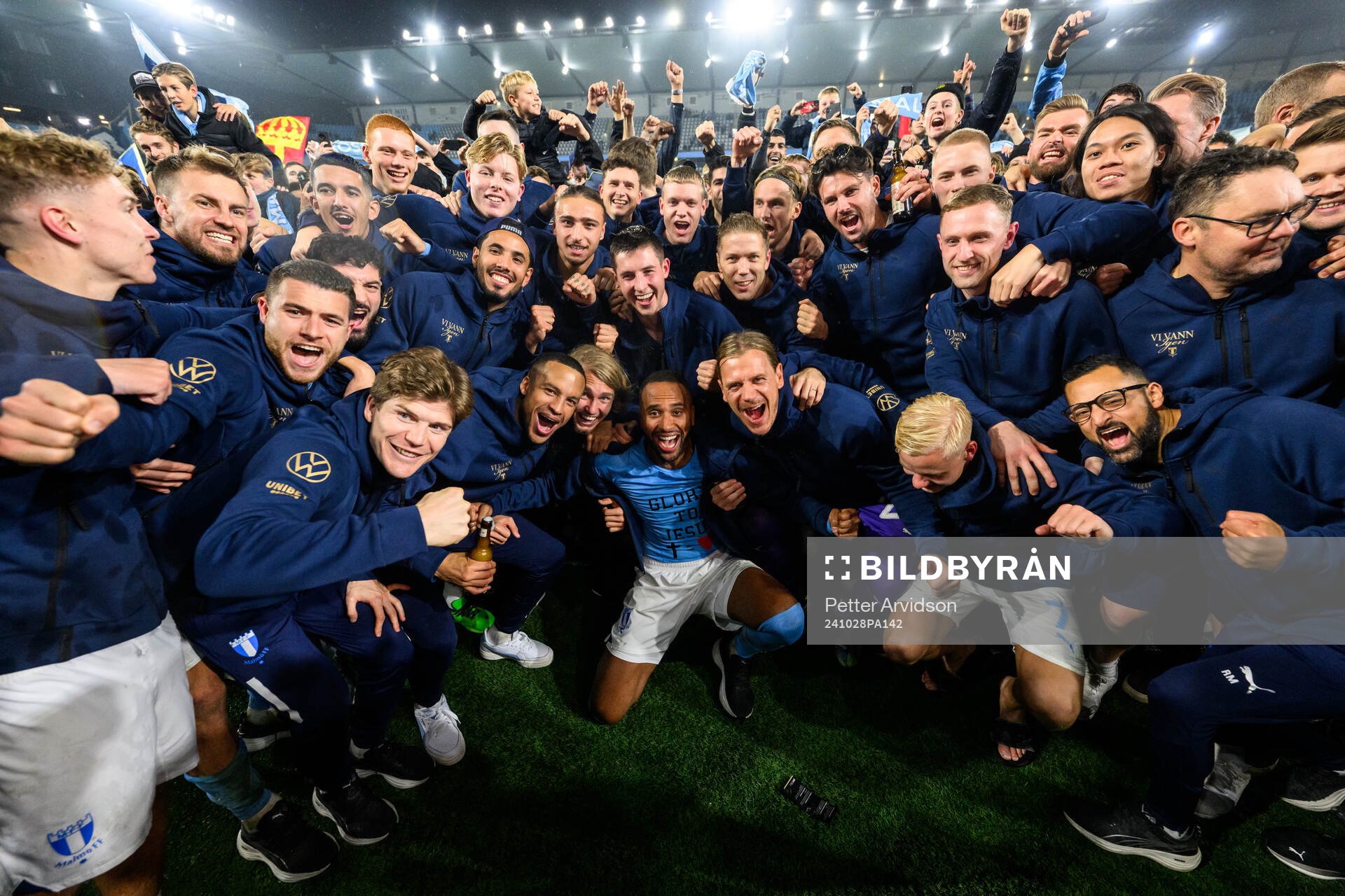 Malmö FFs spelare jublar