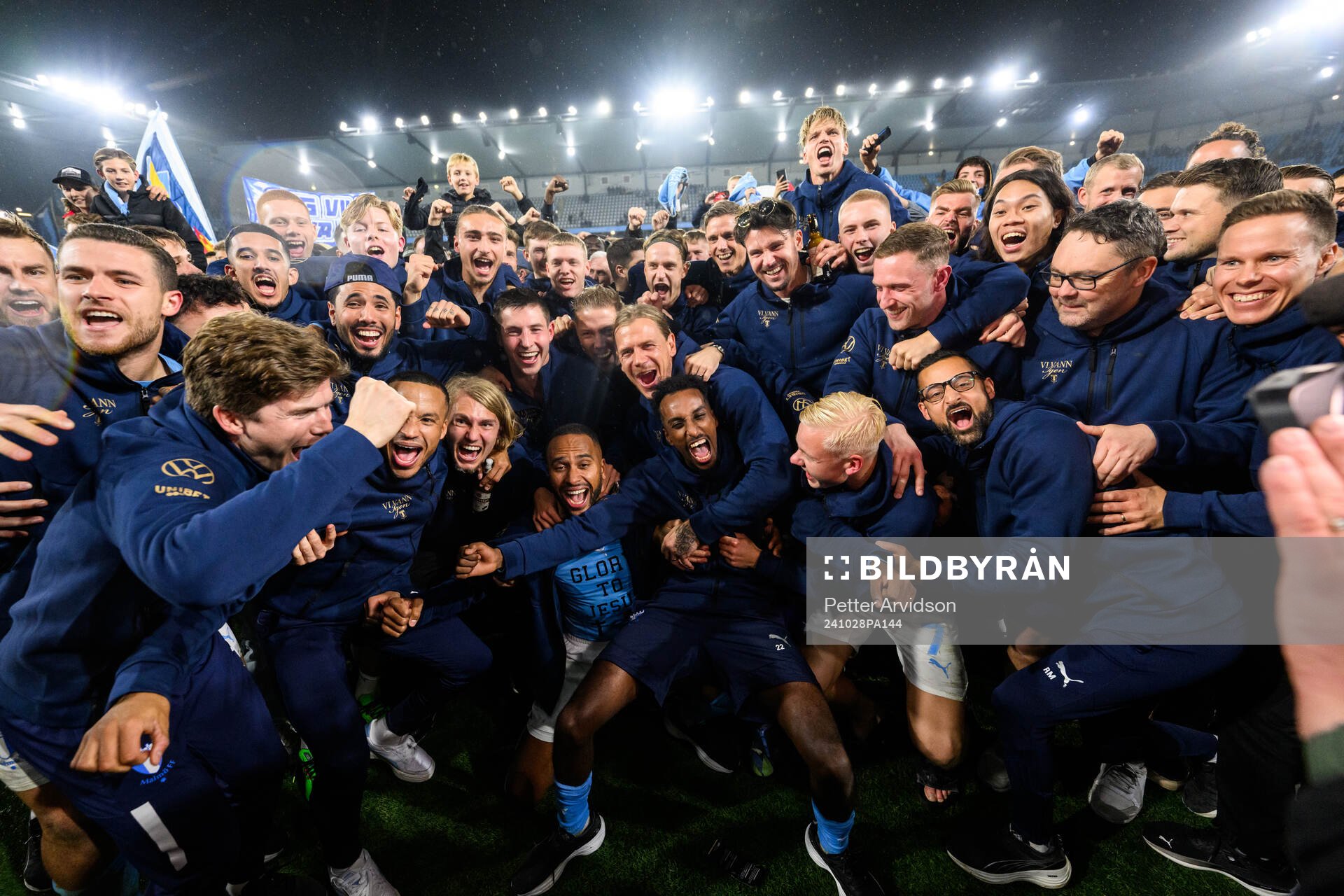 Malmö FFs spelare jublar