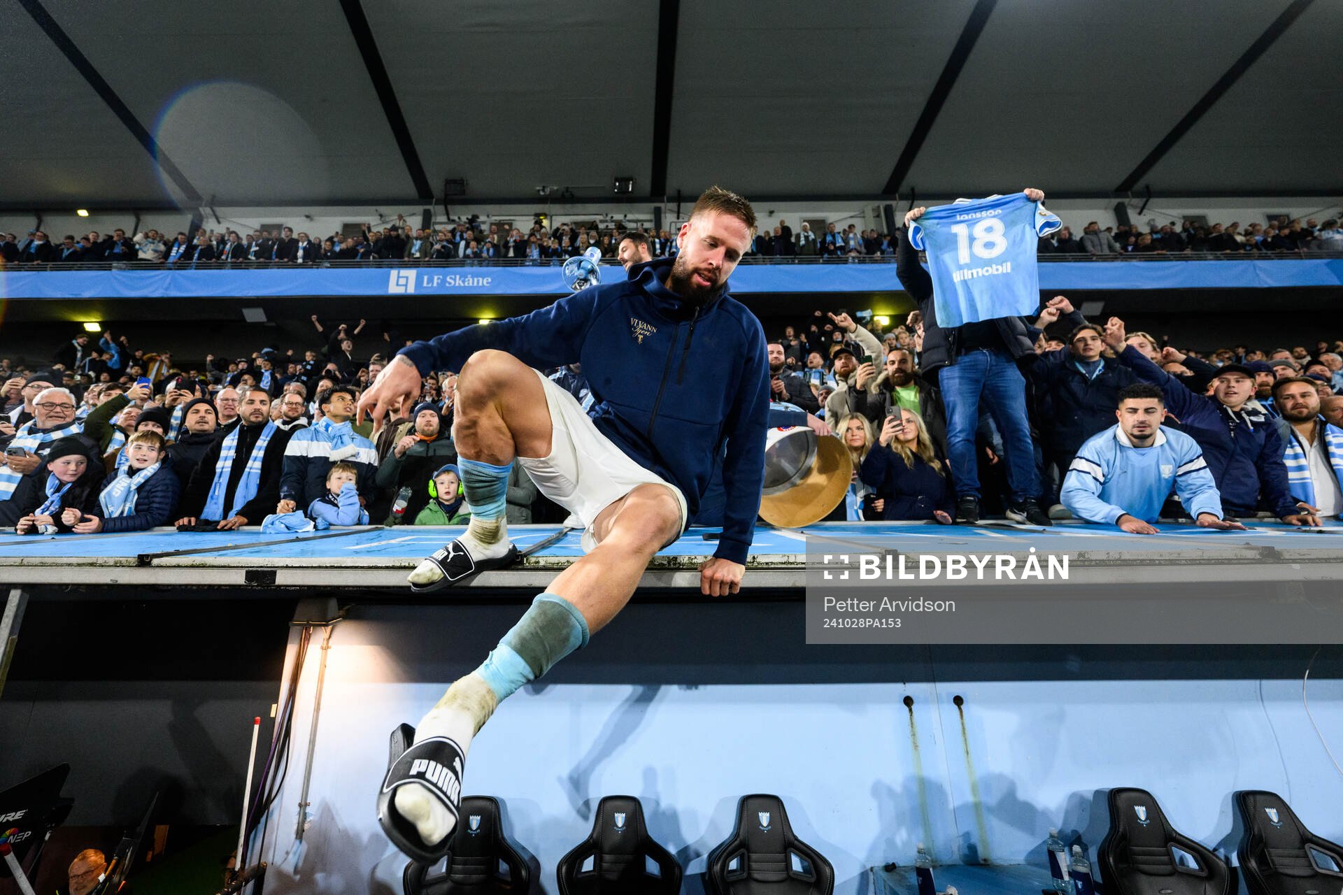 Malmö FFs Pontus Jansson jublar