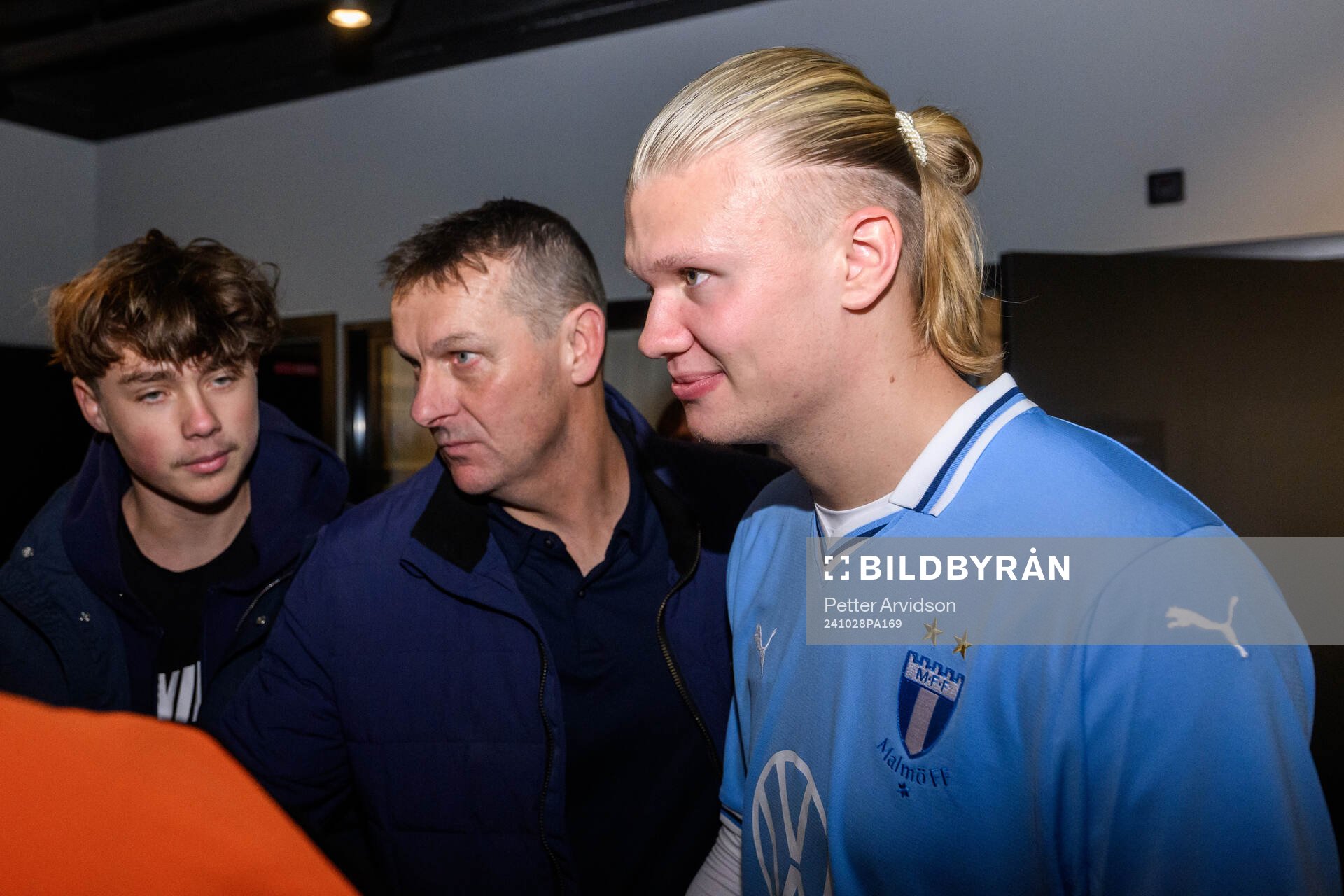 Erling Braut Haaland jublar i Malmö FFs omklädningsrum