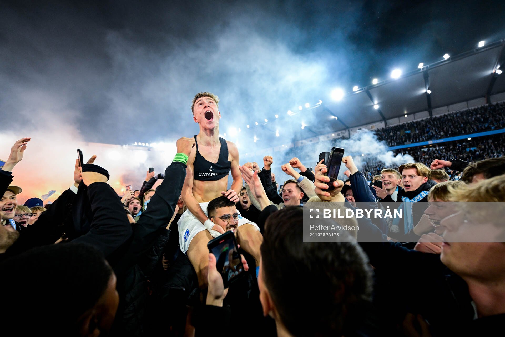 Malmö FFs Hugo Bolin jublar