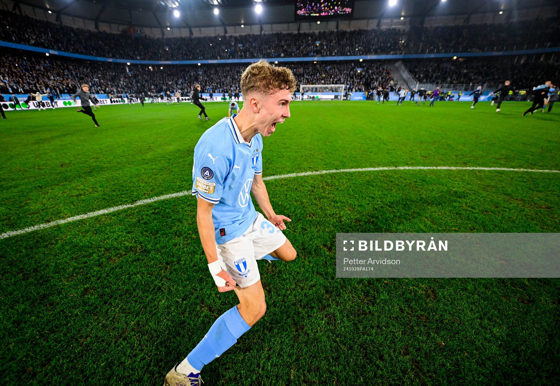 Malmö FFs Hugo Bolin jublar