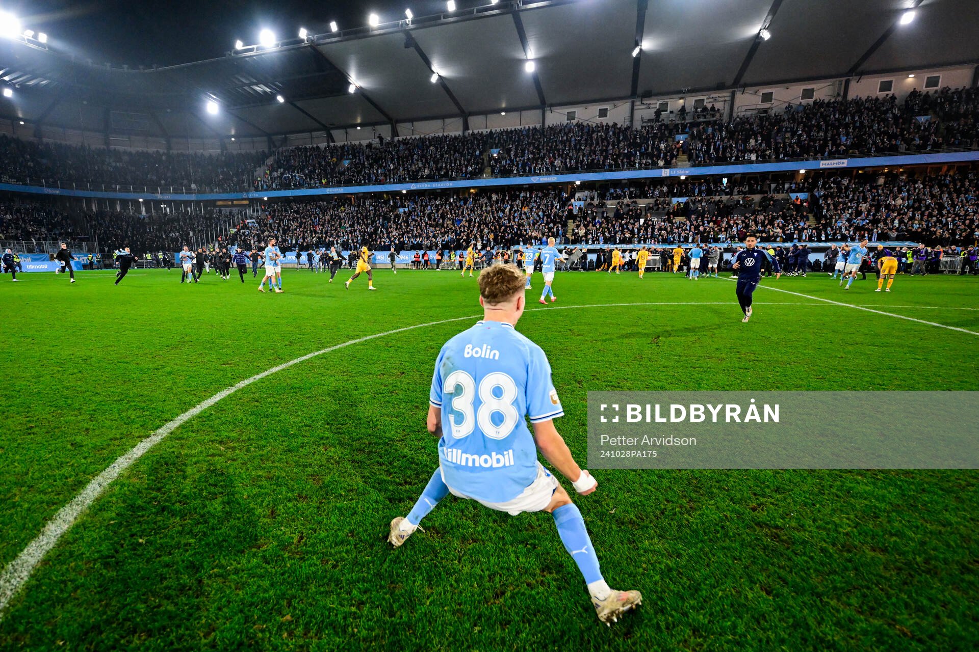 Malmö FFs Hugo Bolin jublar