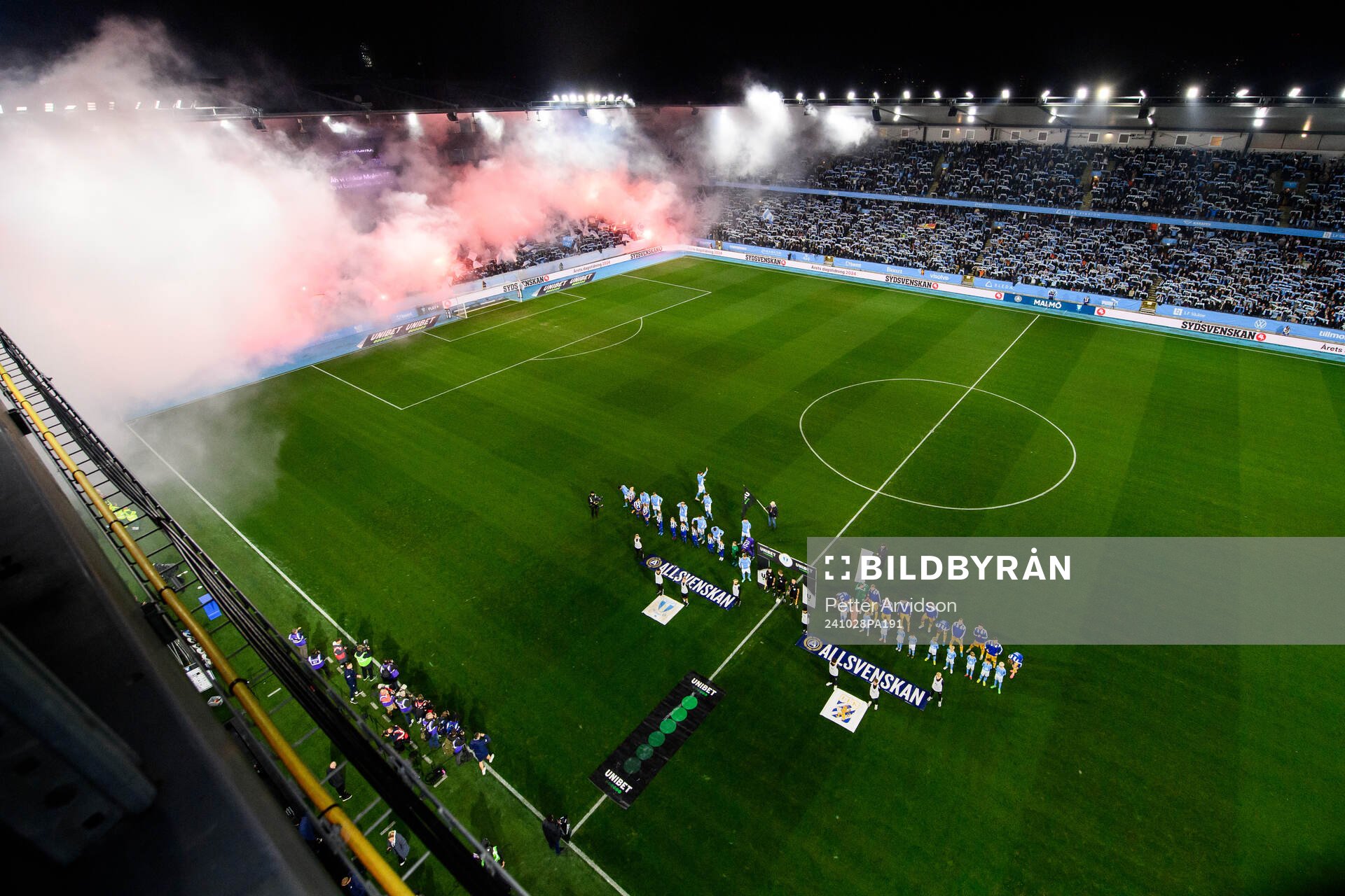 Malmö FFs och IFK Göteborgs spelare