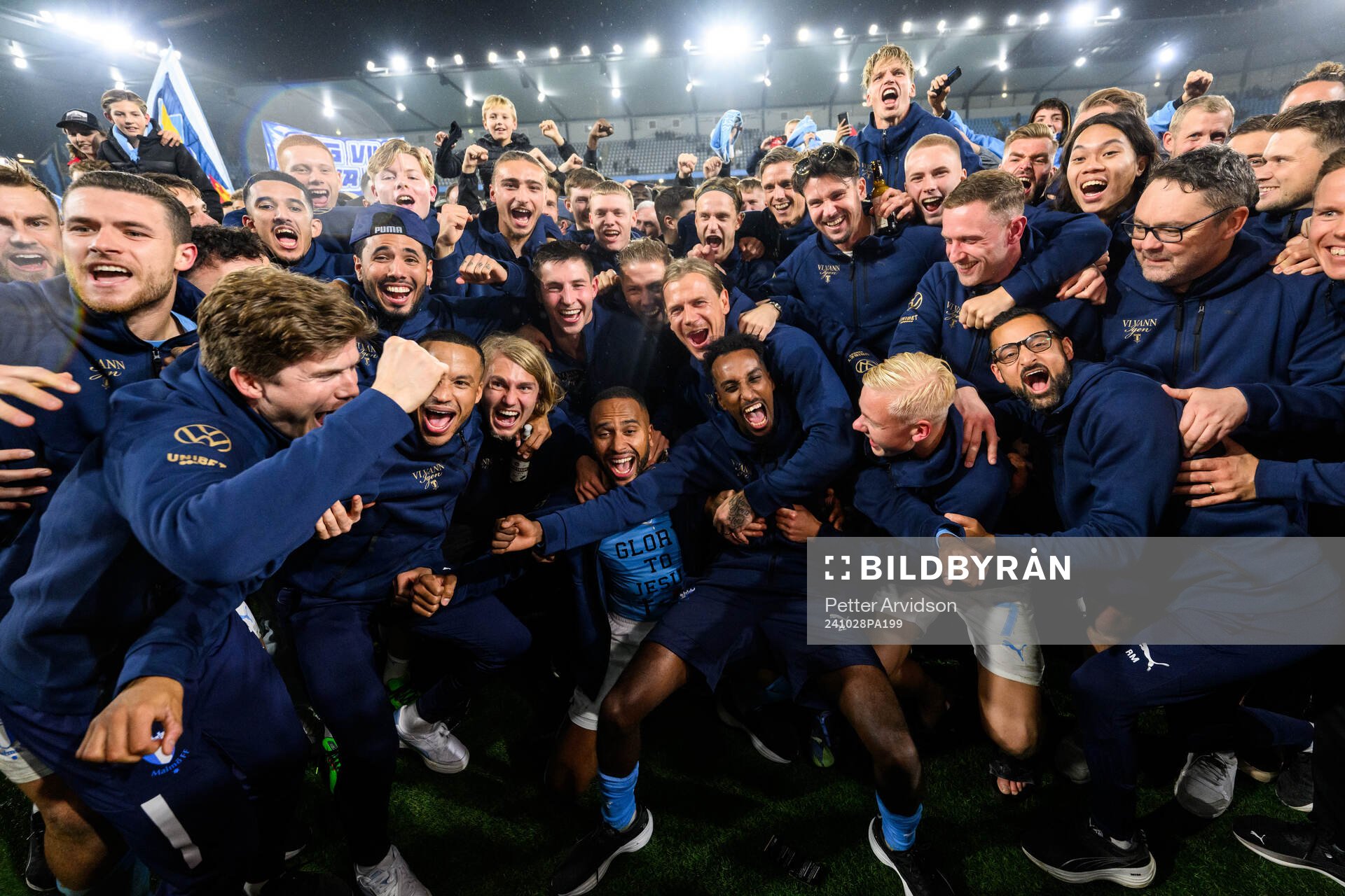 Malmö FFs spelare jublar