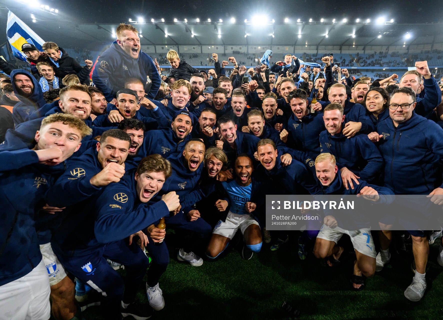 Malmö FFs spelare jublar