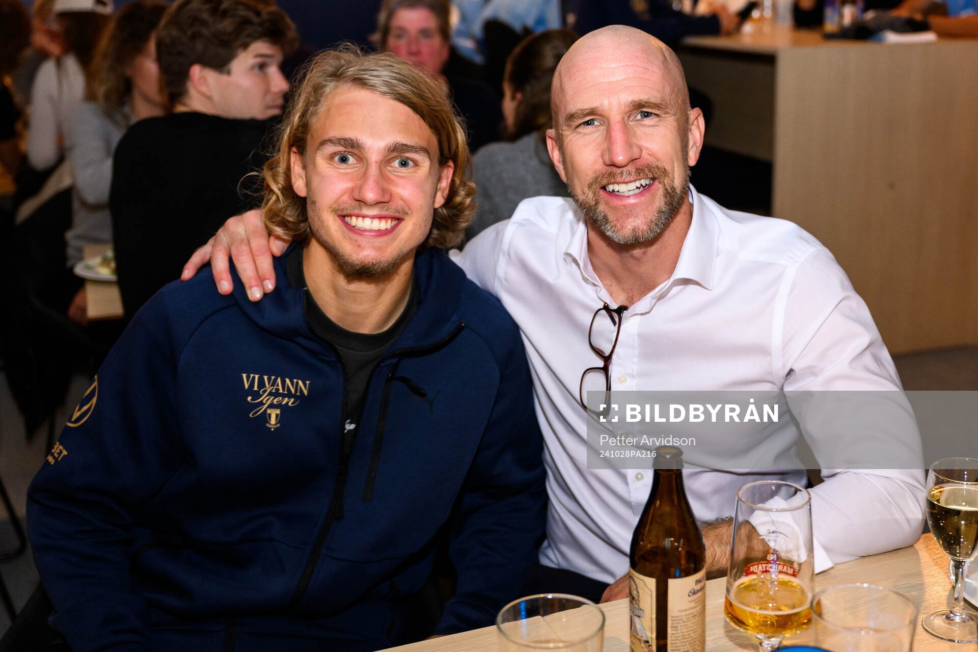 Malmö FFs tränare Henrik Rydström och Sebastian Nanasi