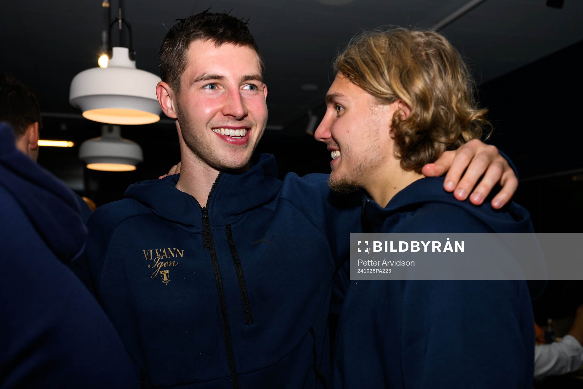 Malmö FFs Lasse Berg Johnsen och Sebastian Nanasi på
