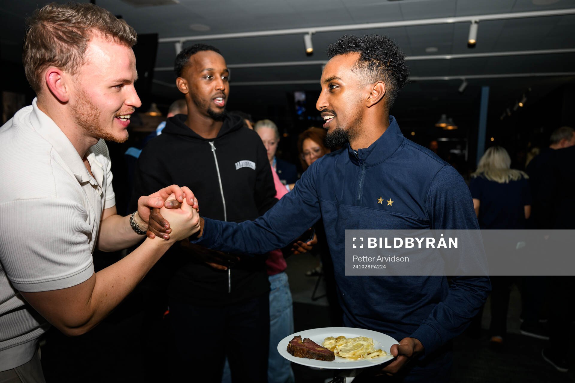 Malmö FFs Taha Ali på guldbanketten efter fotbollsmatchen i Allsvenskan mellan Malmö FF och IFK Göteborg den 28 oktober 2024 i Malmö.