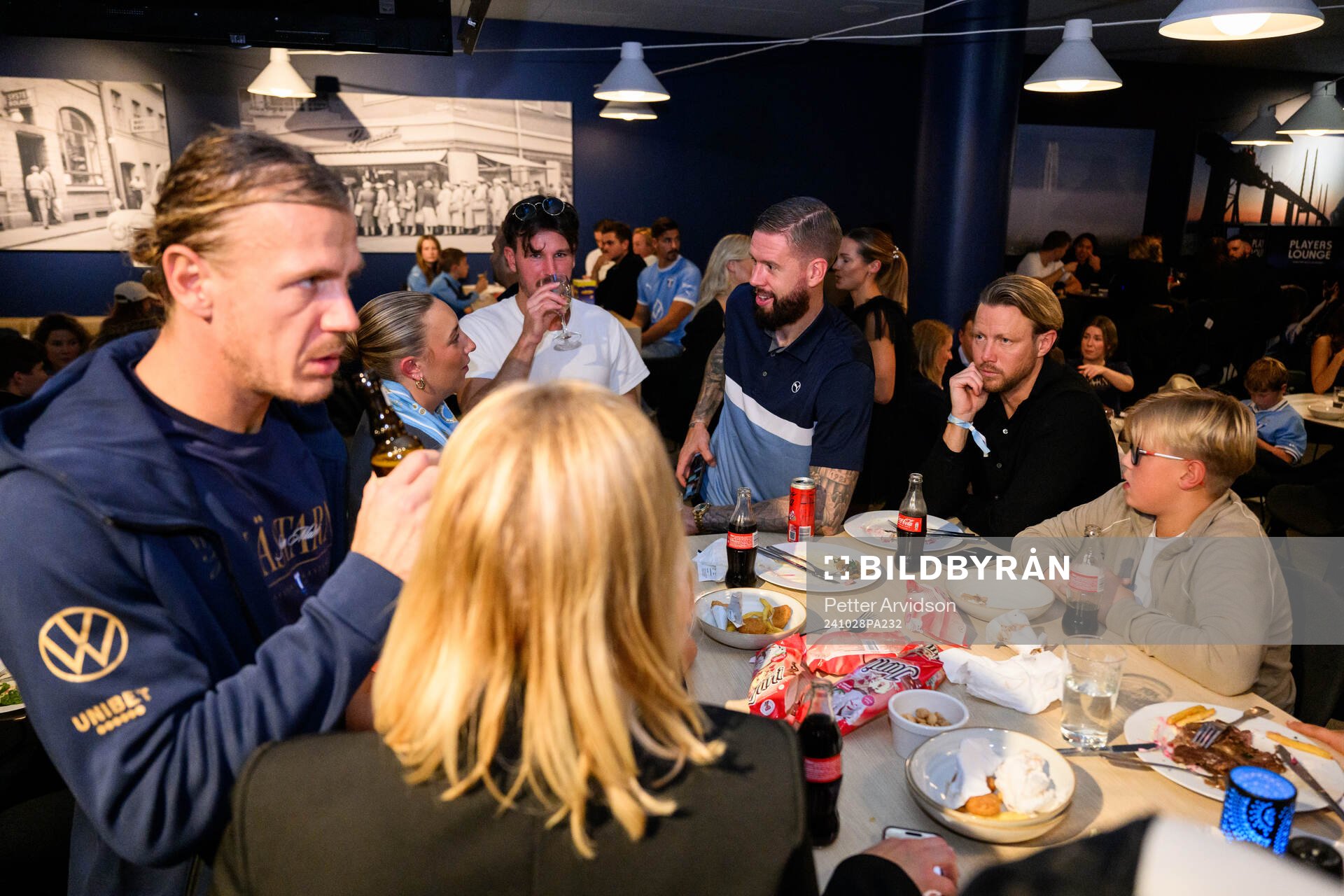 Malmö FFs målvakt Johan Dahlin och Pontus Jansson på
