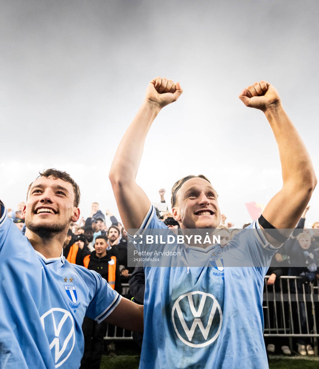 Malmö FFs Colin Rösler och Erik Botheim jublar