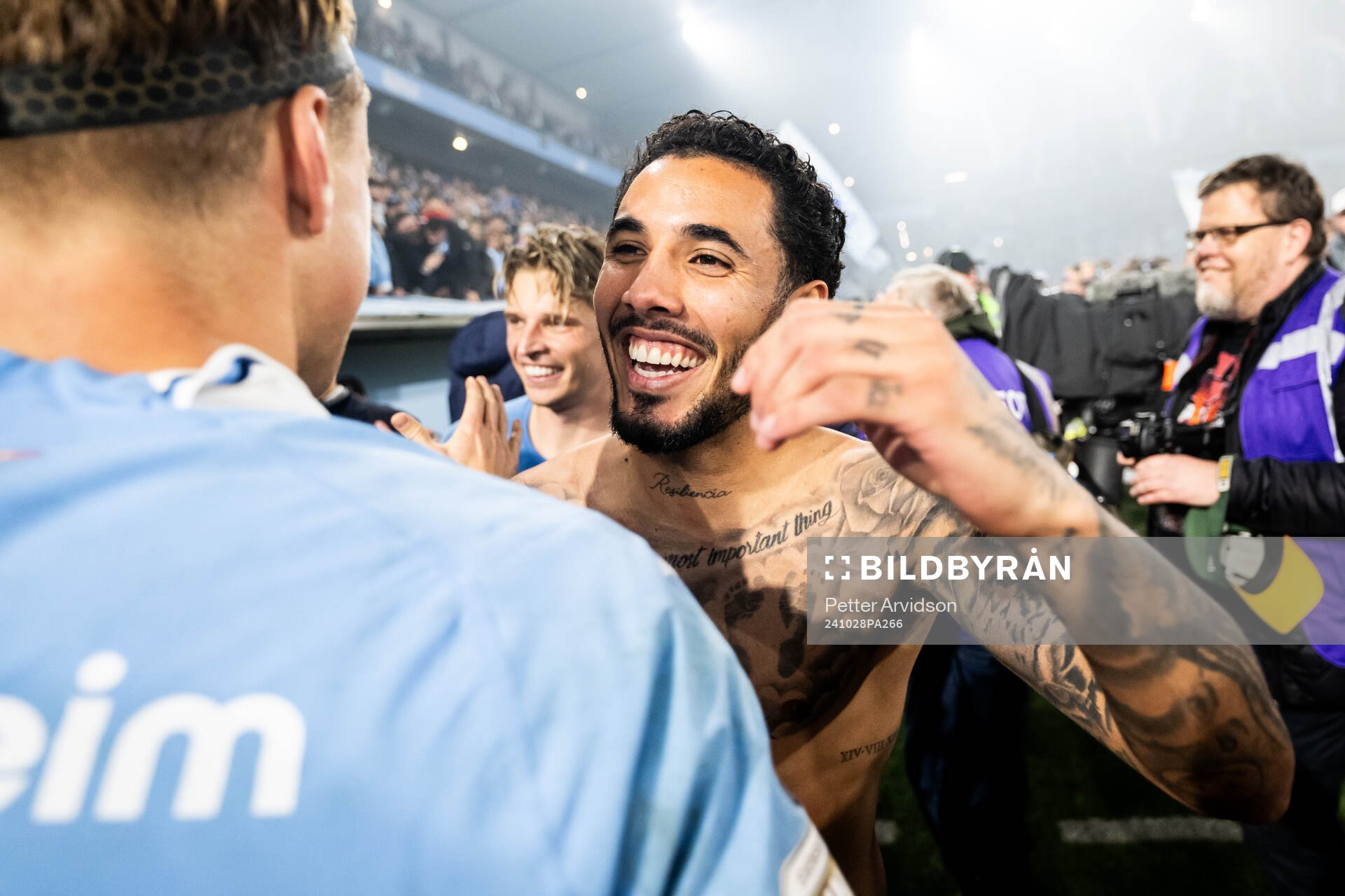 Malmö FFs Sergio Pena jublar