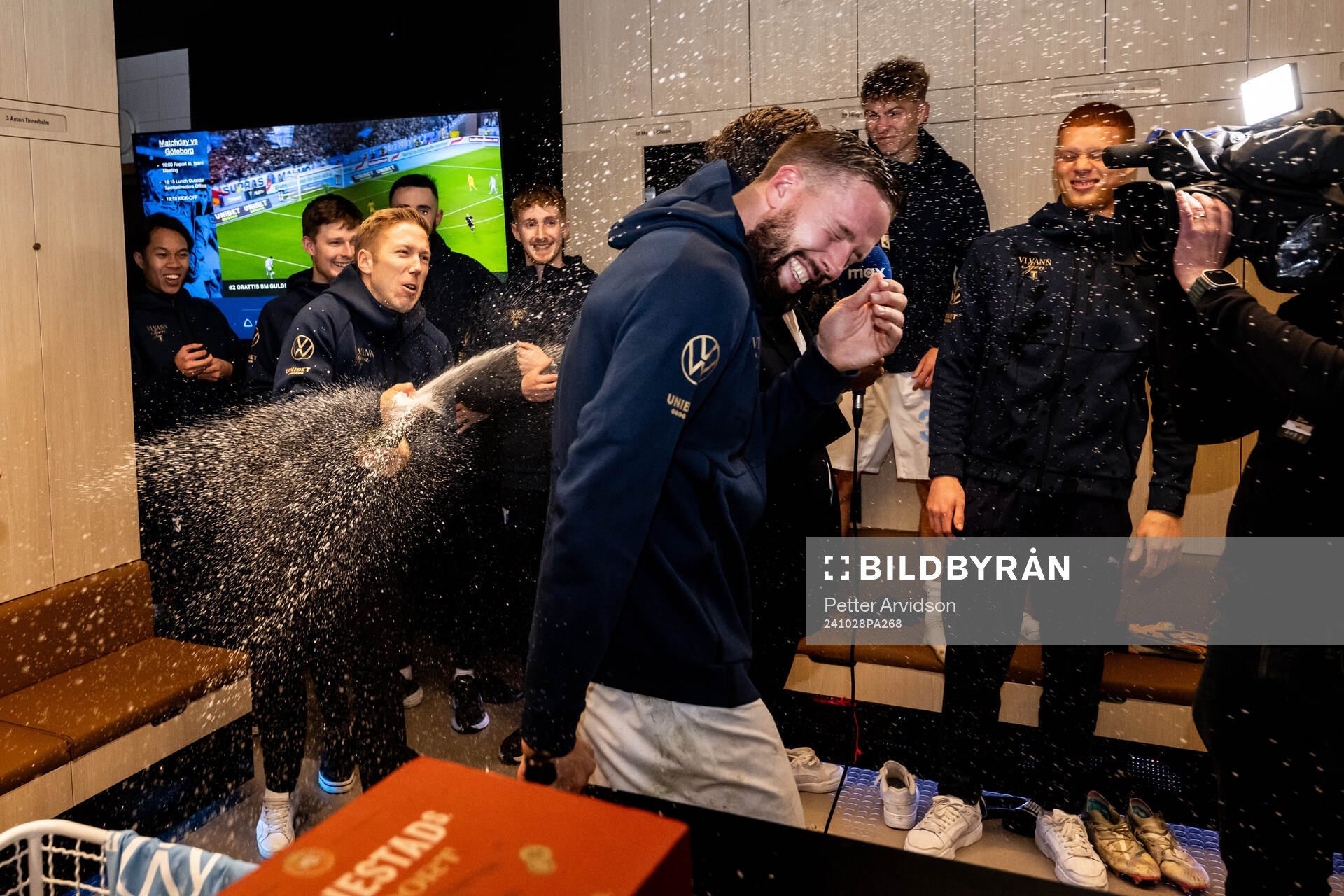 Malmö FFs Anton Tinnerholm och Pontus Jansson jublar i