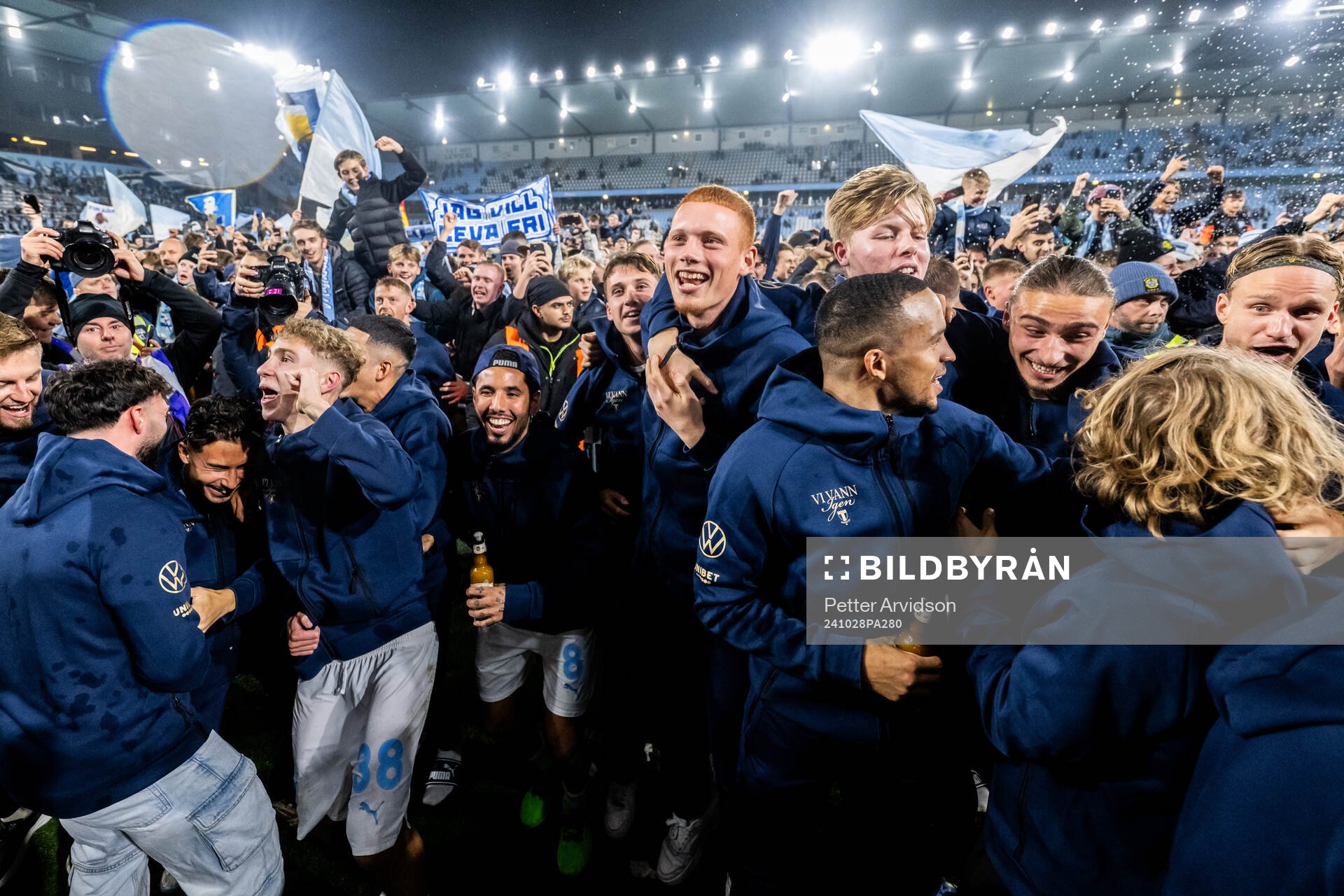 Malmö FFs spelare jublar