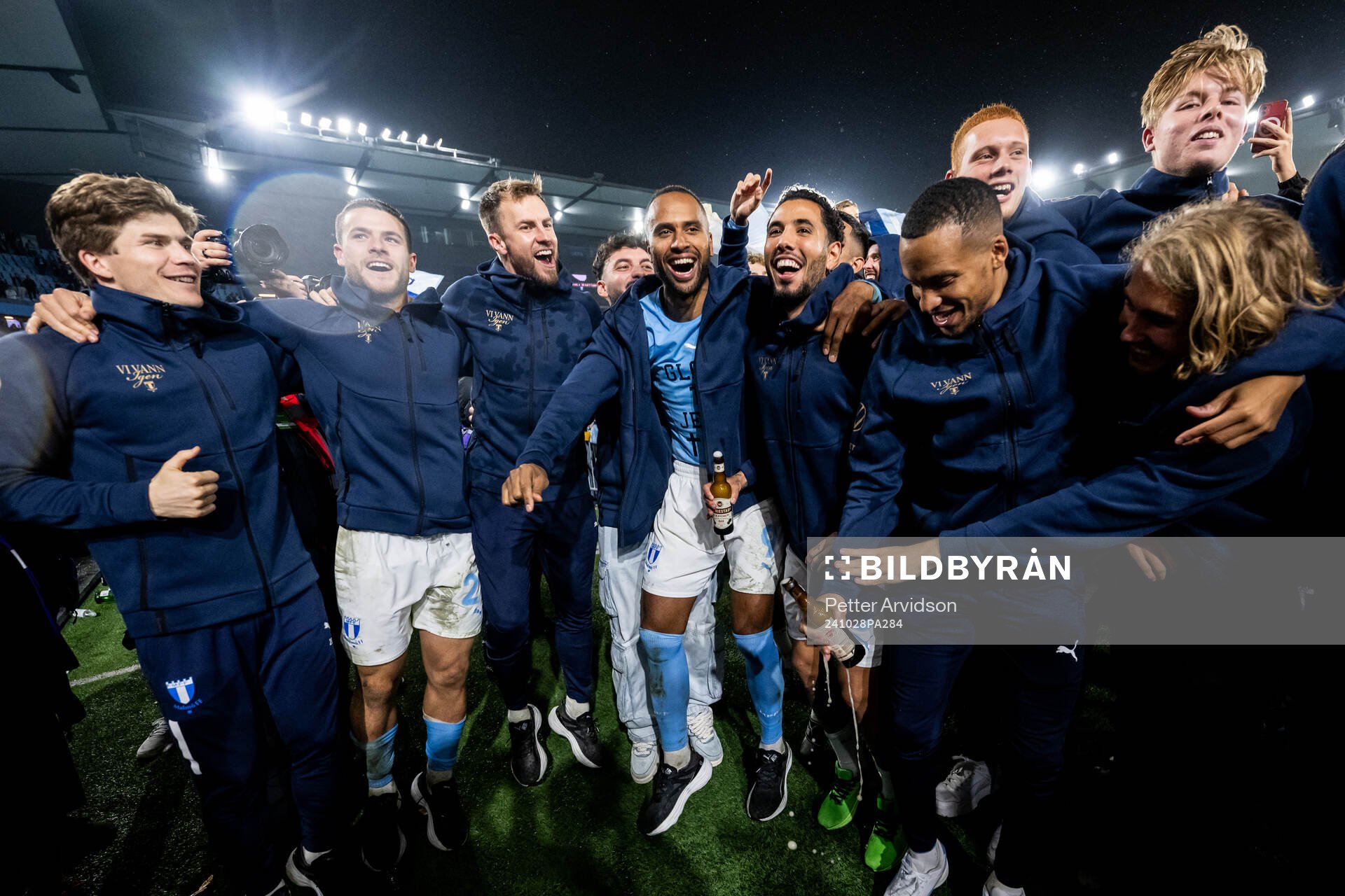 Malmö FFs Oliver Berg, Gabriel Busanello, målvakt Ricardo