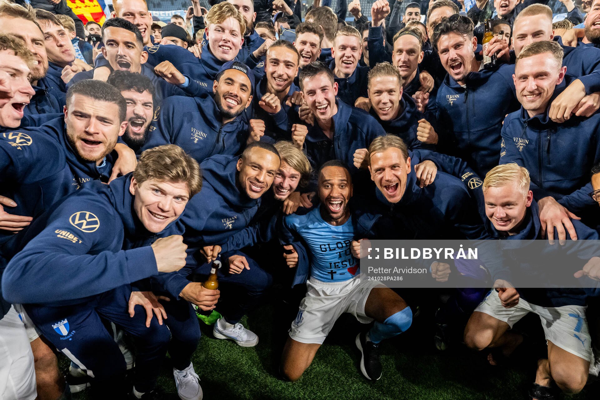 Malmö FFs spelare jublar