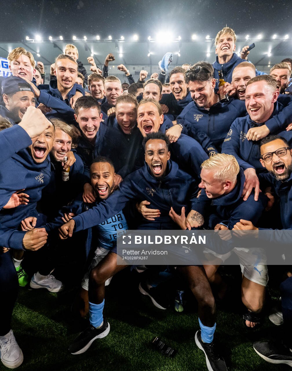 Malmö FFs spelare jublar