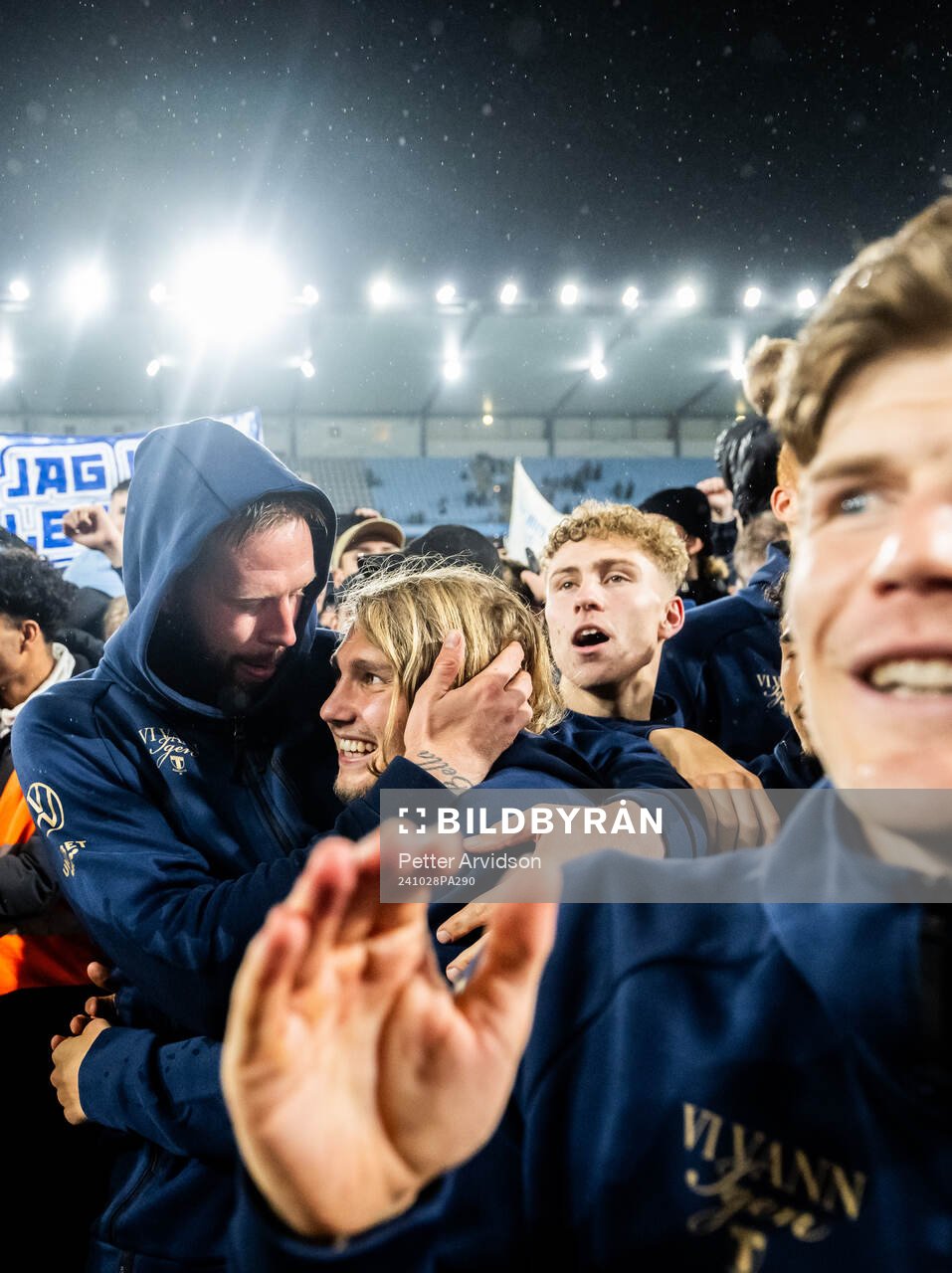 Malmö FFs Pontus Jansson och Sebastian Nanasi jublar