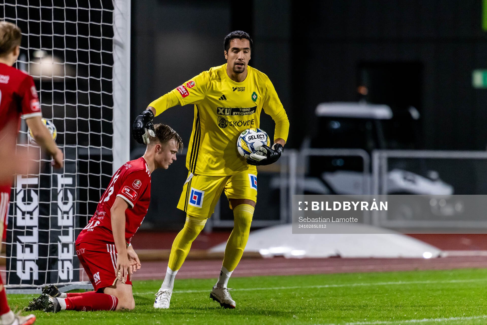 Skövde AIKs målvakt Adrian Zendejas