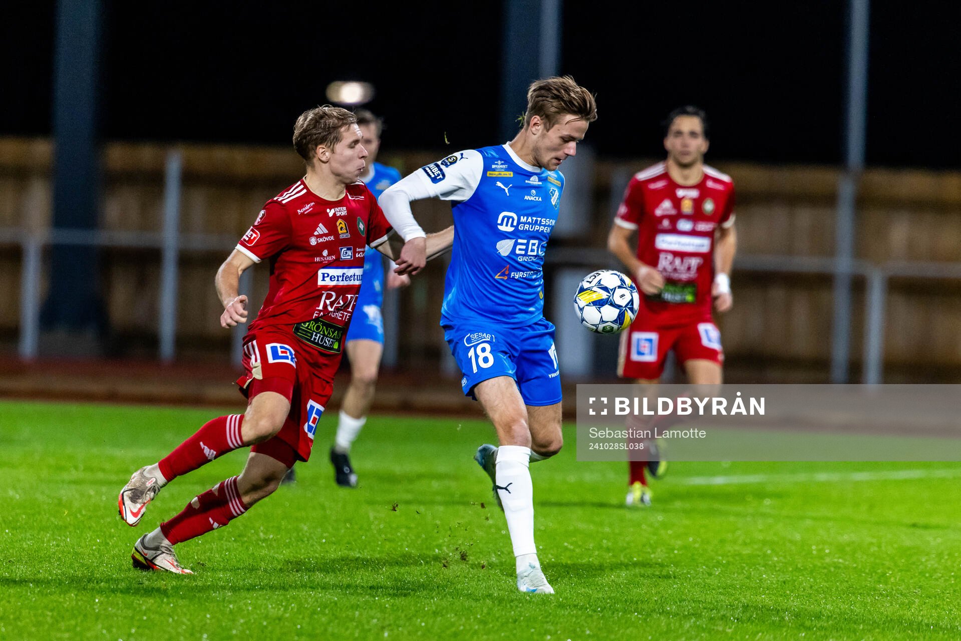 Oddevolds Gustav Forssell och Skövde AIKs Samuel Sörman