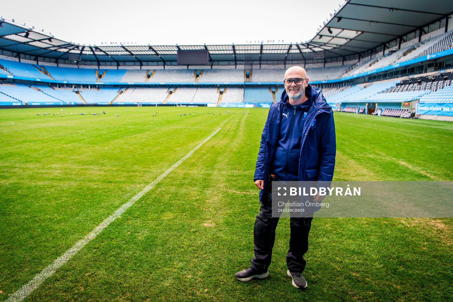 Magnus Olsson, ansvarig för fotbollsplanen