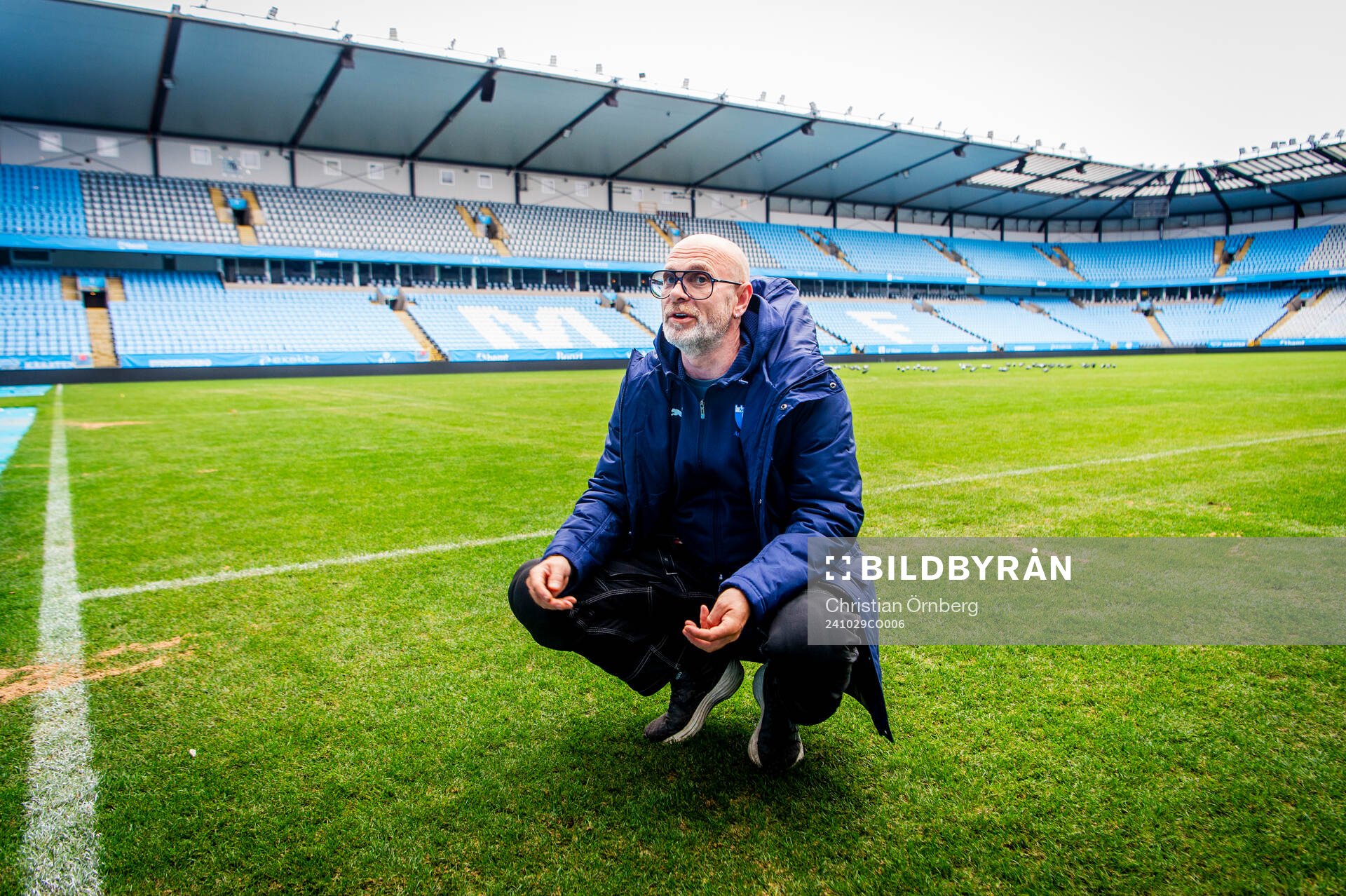 Magnus Olsson, ansvarig för fotbollsplanen