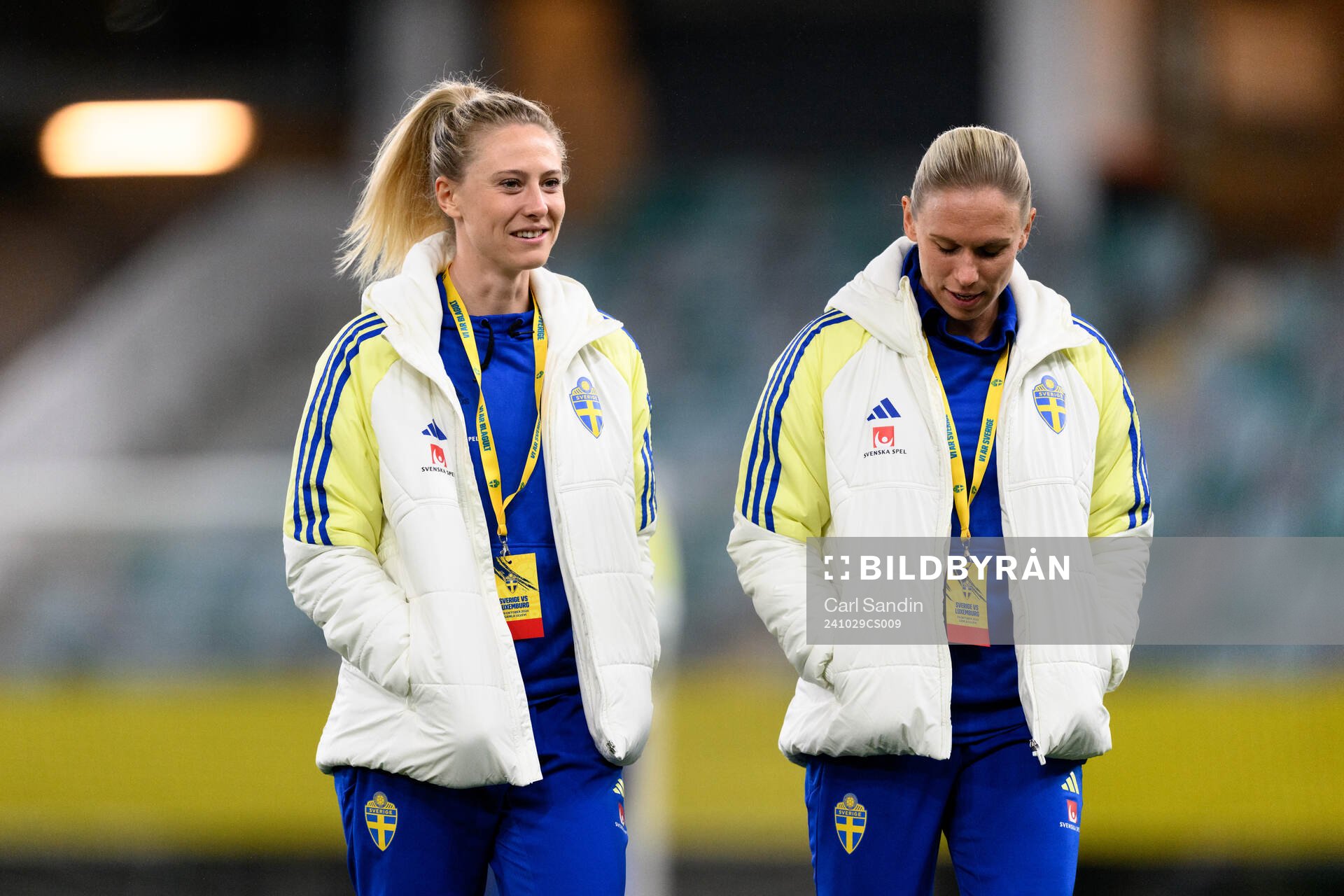 Rebecka Blomqvist and Jonna Andersson of Sweden
