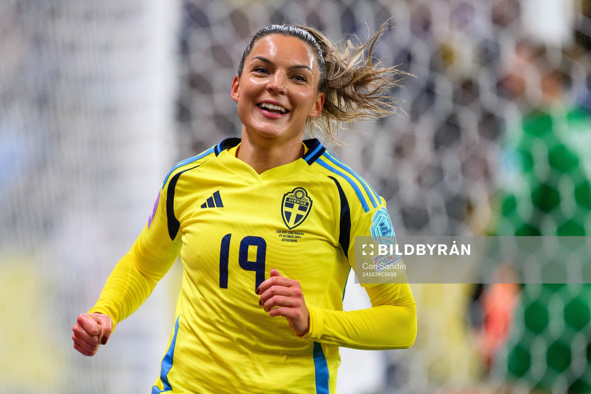 Johanna Rytting Kaneryd of Sweden celebrates