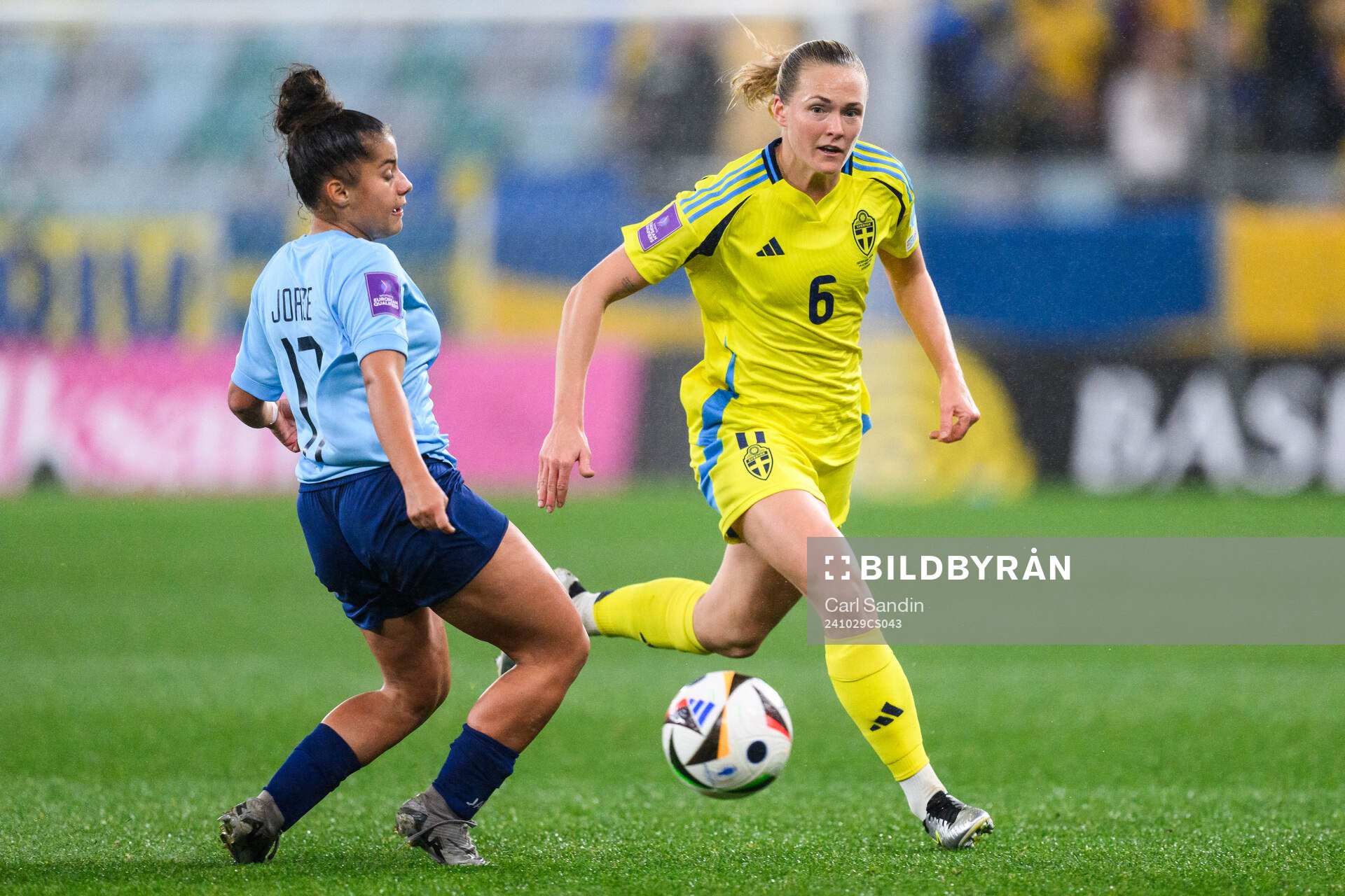 Caroline Jorge of Luxembourg and Magdalena Eriksson of