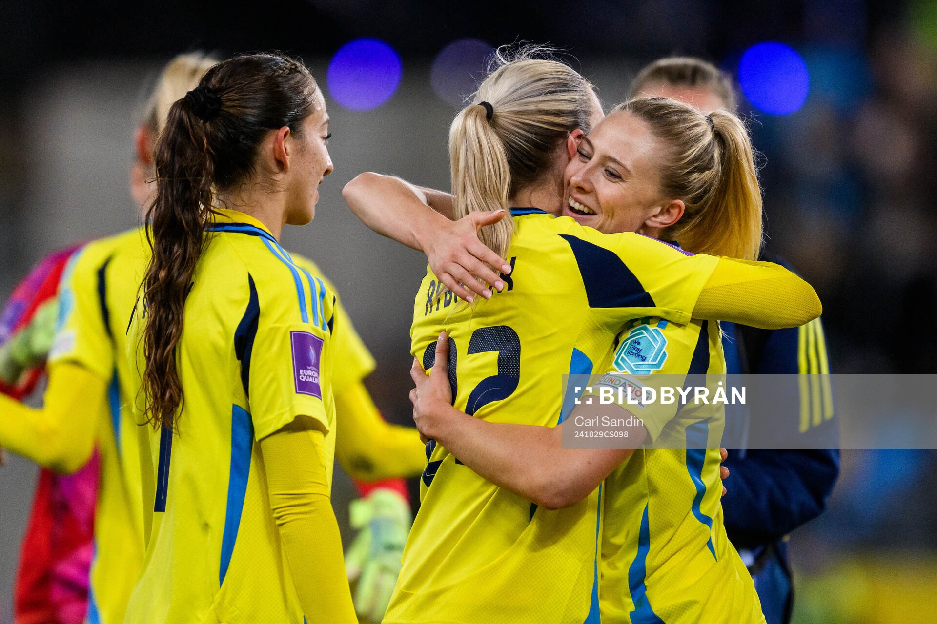 Rebecka Blomqvist and Josefine Rybrink of Sweden