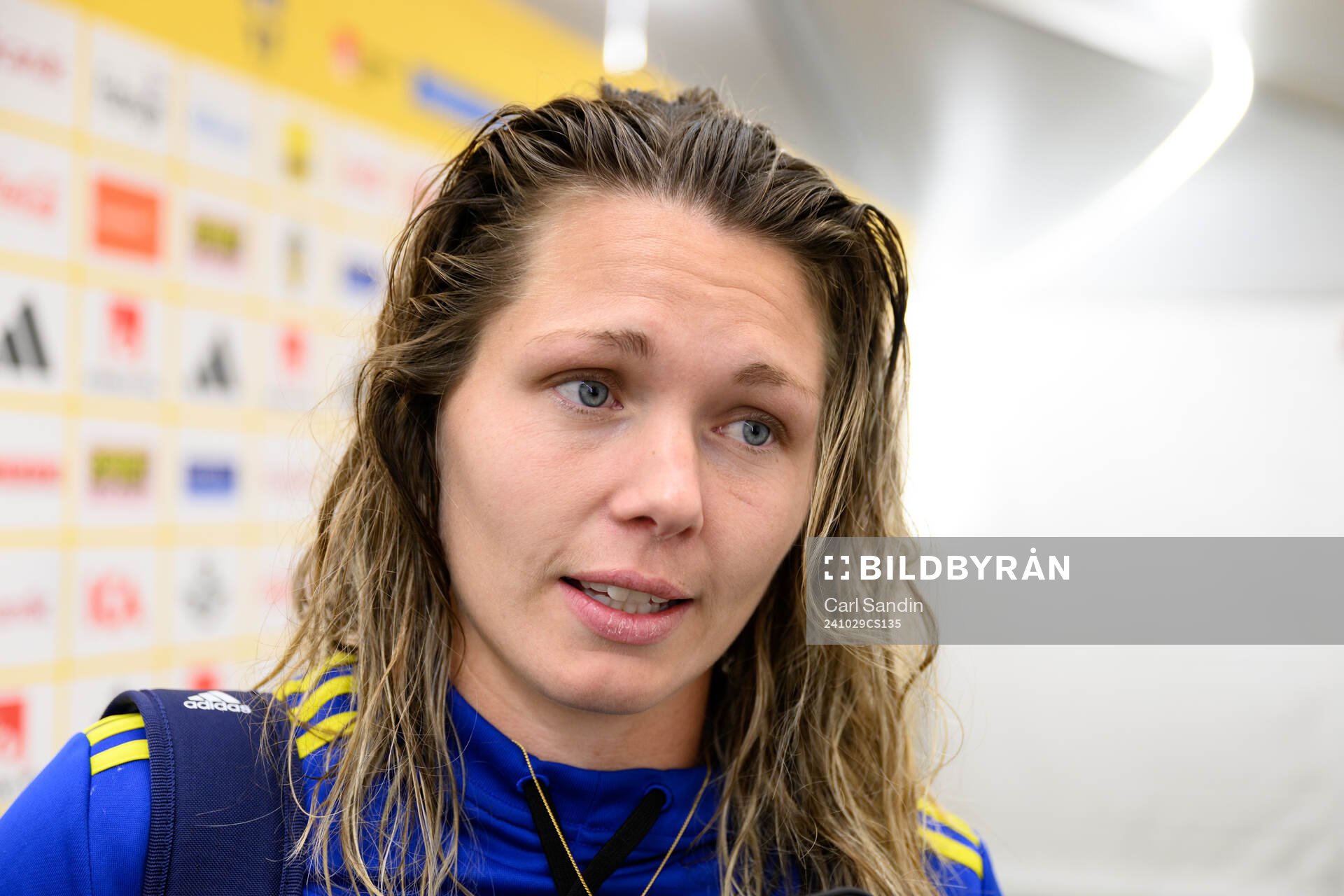 goalkeeper Jennifer Falk of Sweden