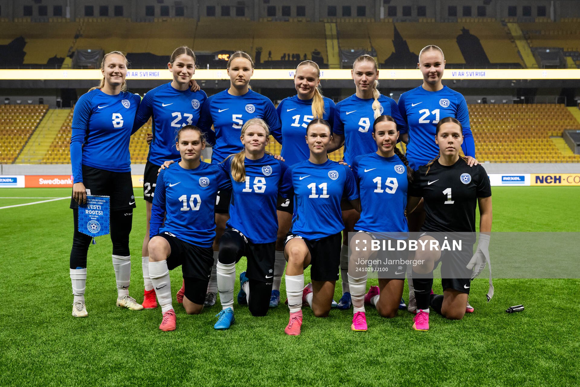 The starting eleven of Estonia