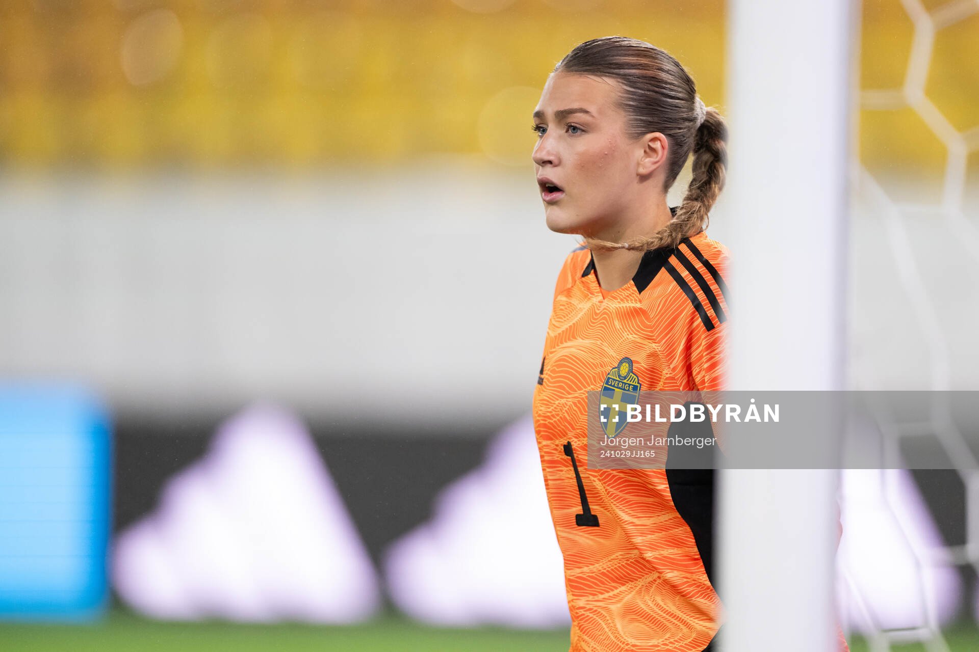 Goalkeeper Fanny Jurander of Sweden