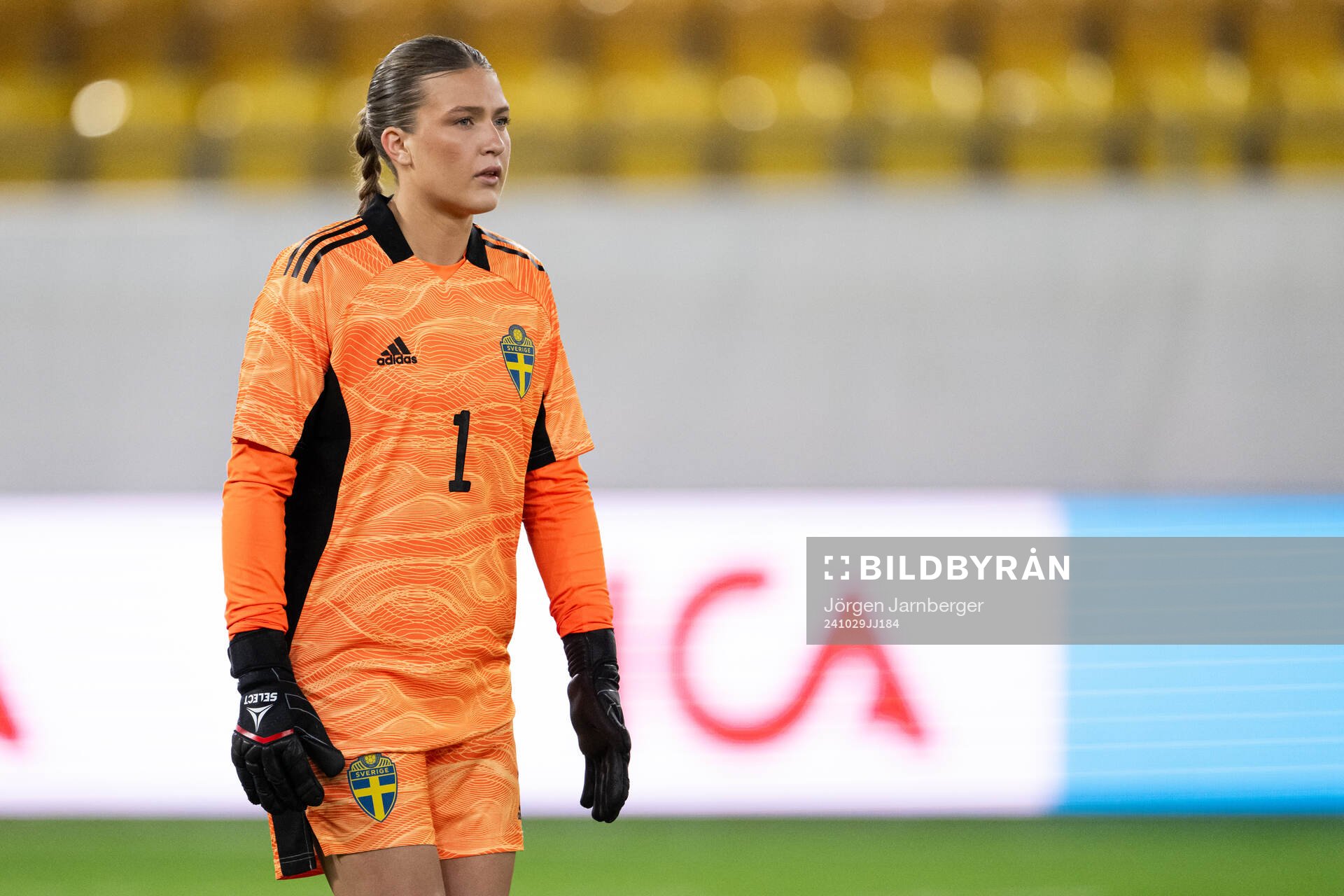 Goalkeeper Fanny Jurander of Sweden