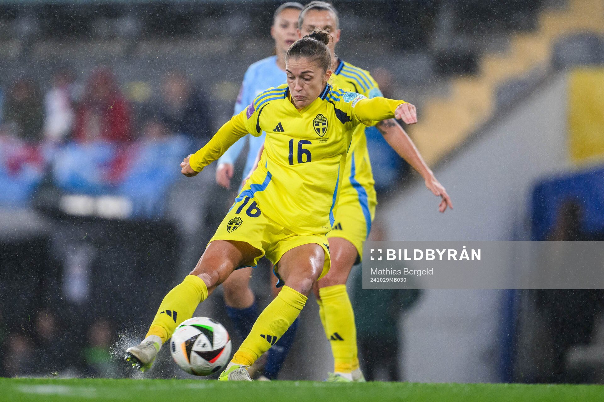 Filippa Angeldahl of Sweden scores 1-0