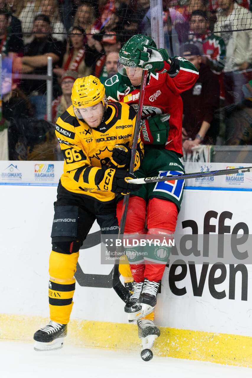 Skellefteås Rickard Hugg och Frölundas Tom Nilsson