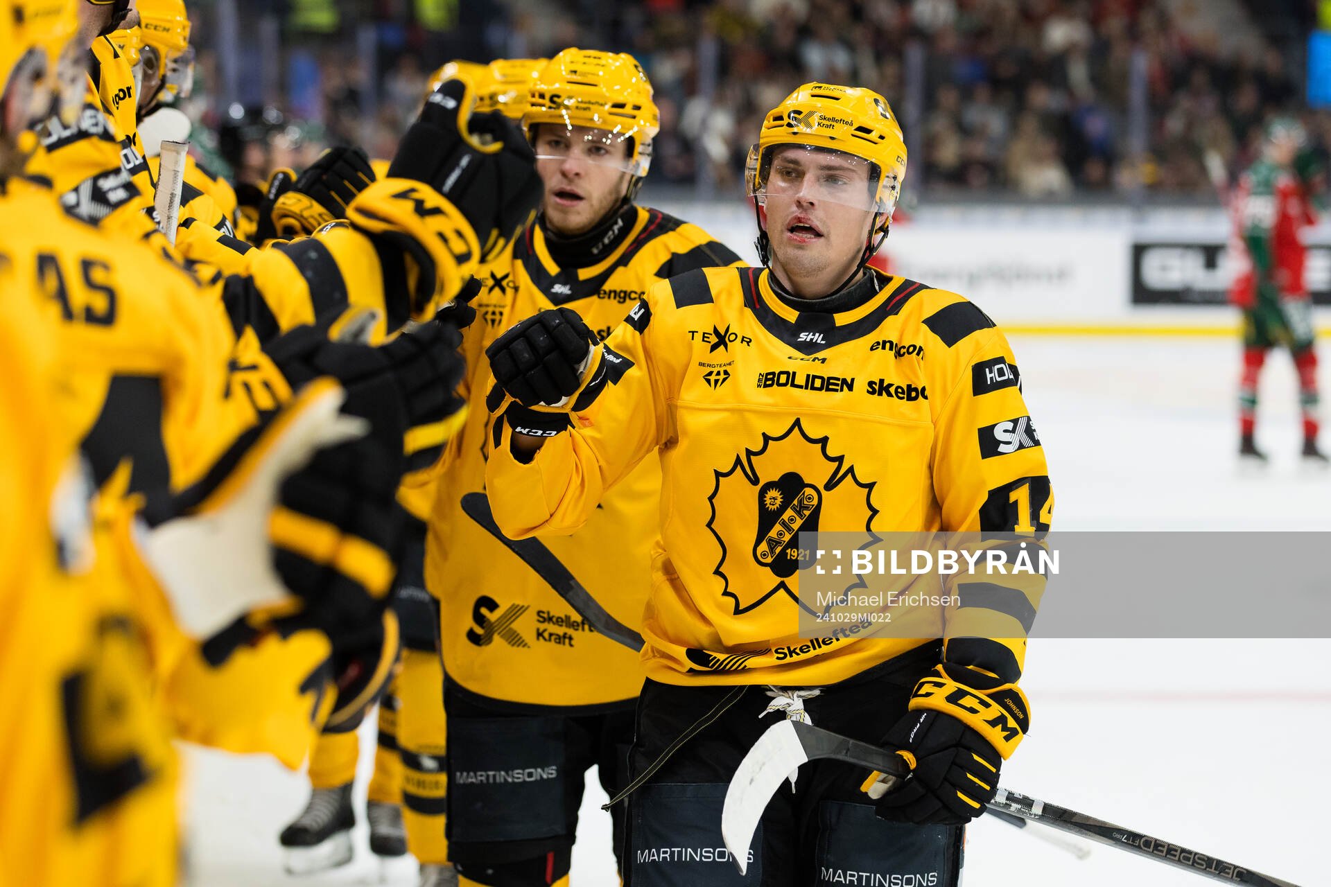 Skellefteås Andreas Johnson jublar