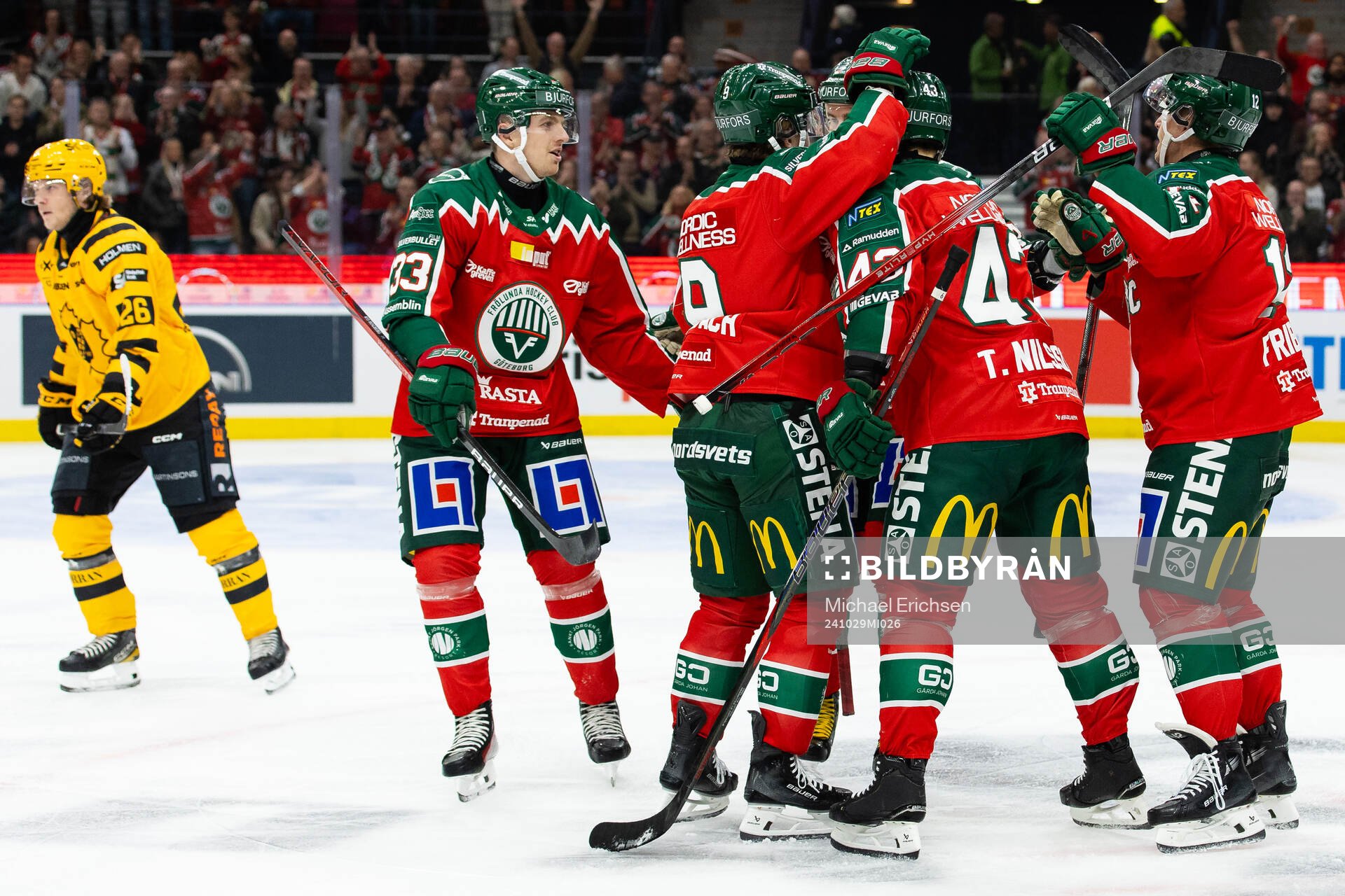 Frölundas Tom Nilsson jublar