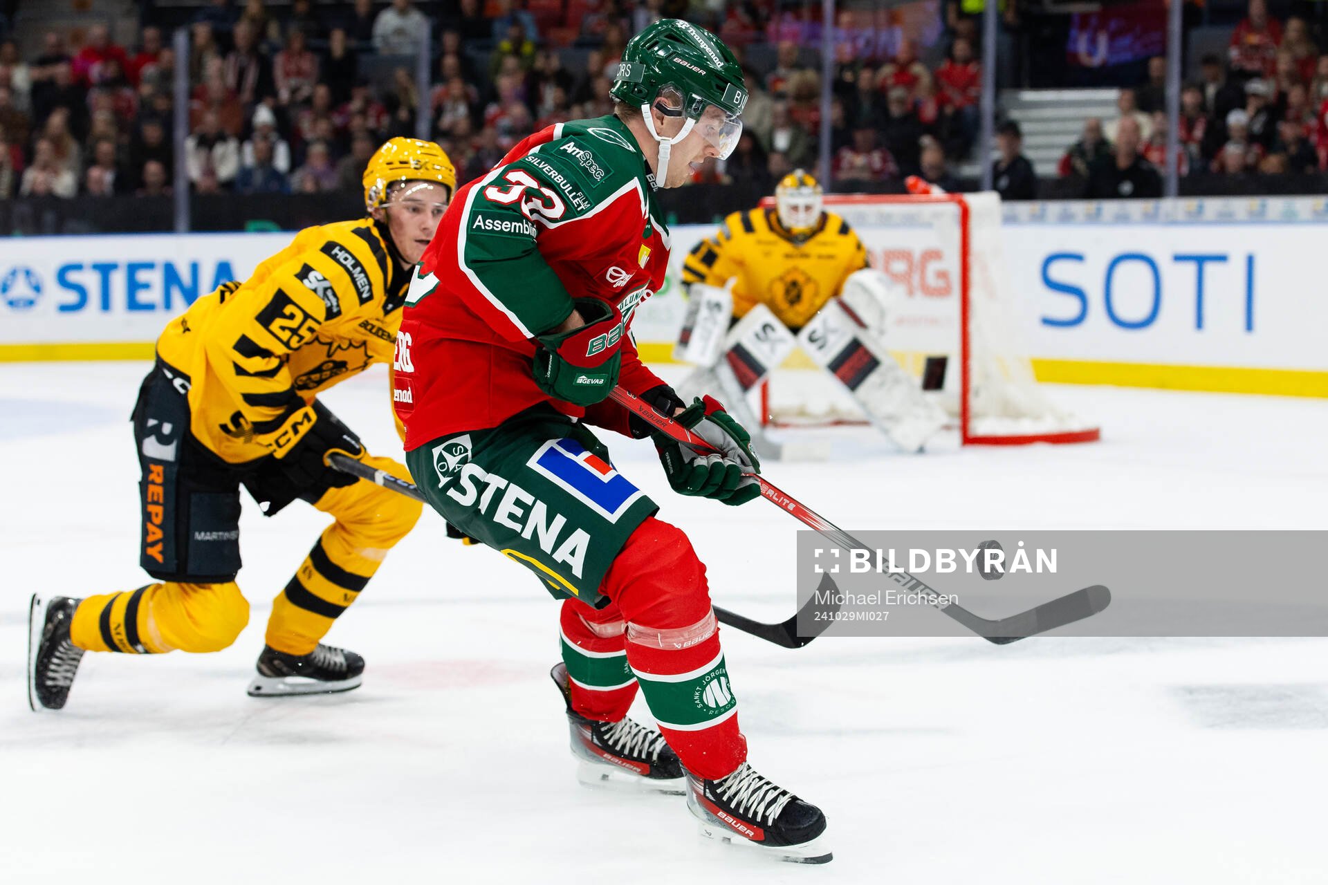 Skellefteås Pontus Johansson  och Frölundas Linus Högberg
