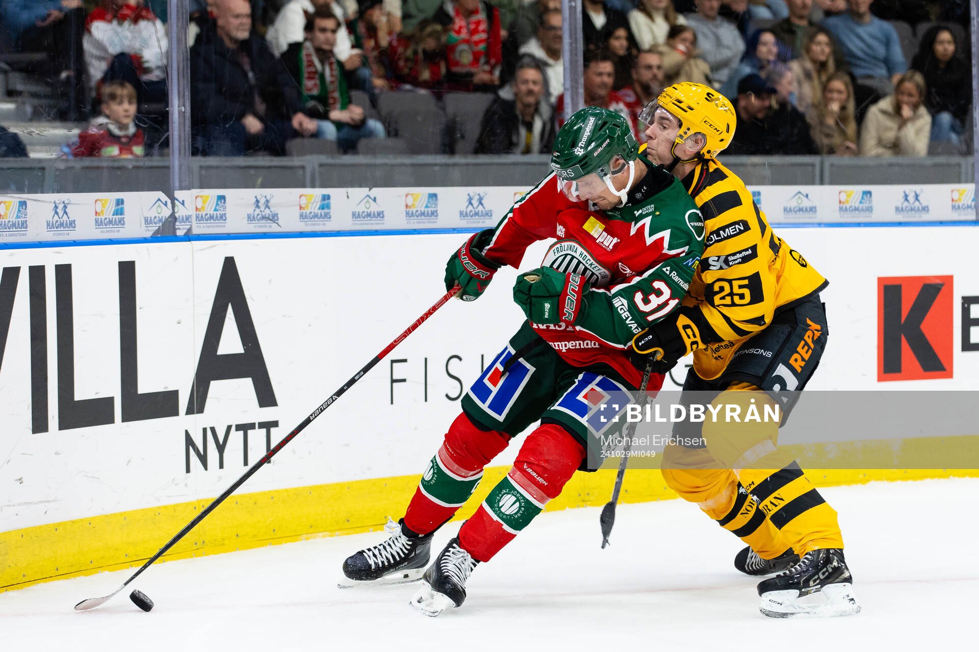Frölundas Nicklas Lasu och Skellefteås Pontus Johansson