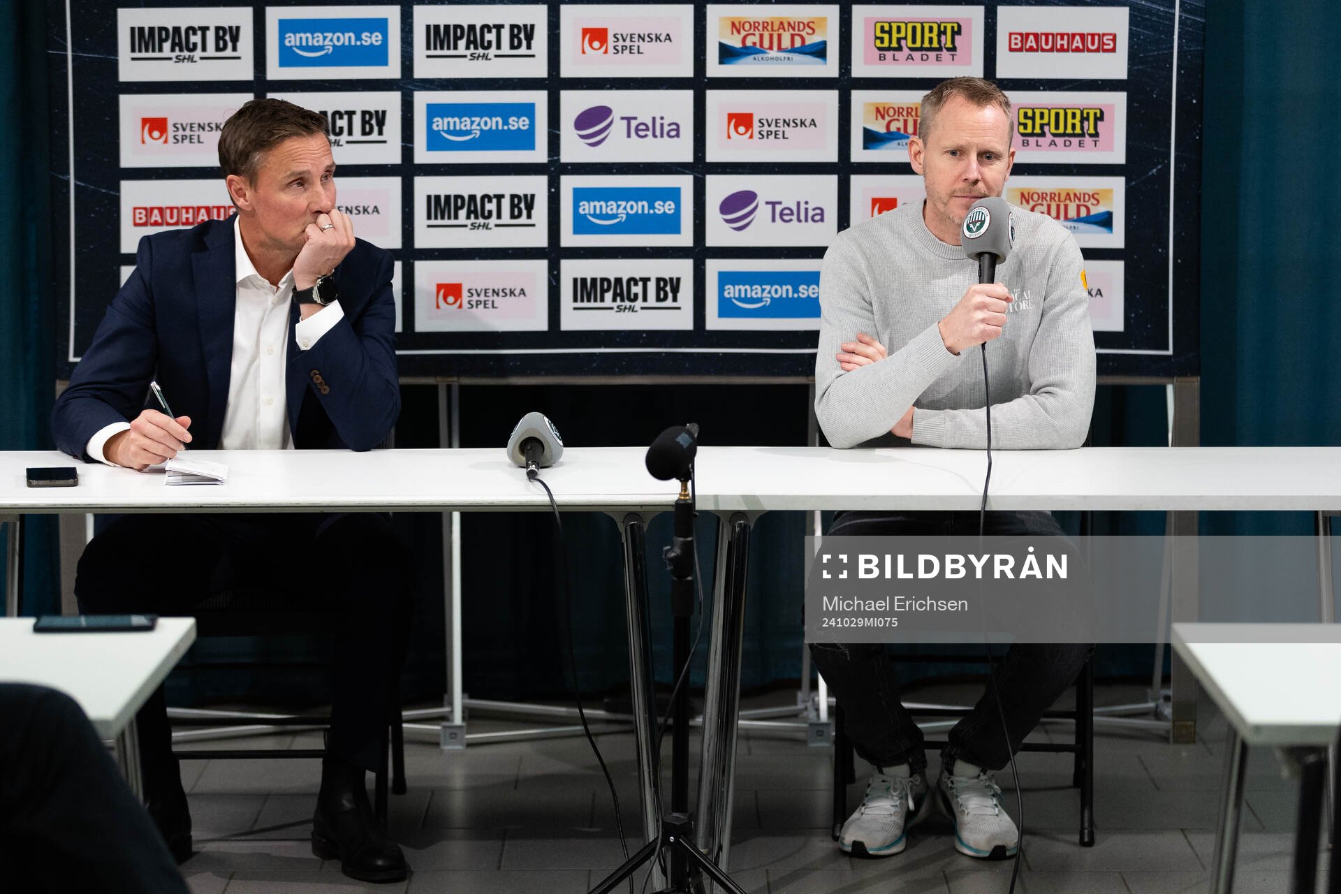 Frölundas tränare Roger Rönnberg och Skellefteås