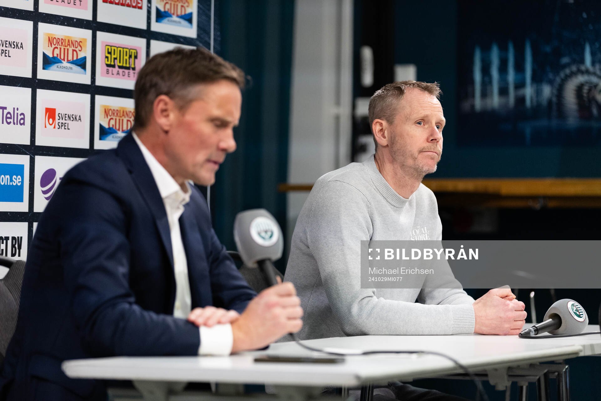 Frölundas tränare Roger Rönnberg och Skellefteås