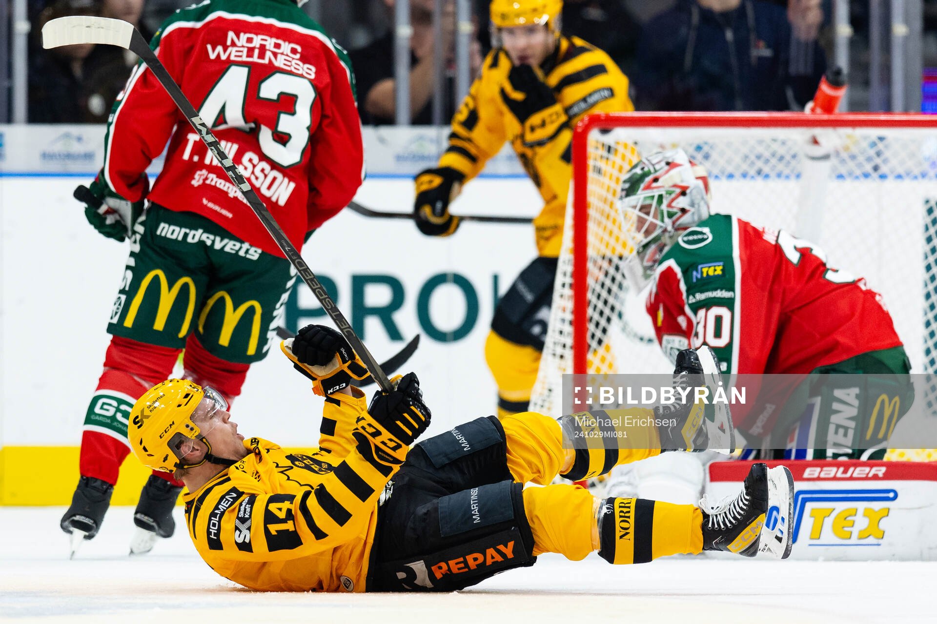 Skellefteås Andreas Johnson jublar